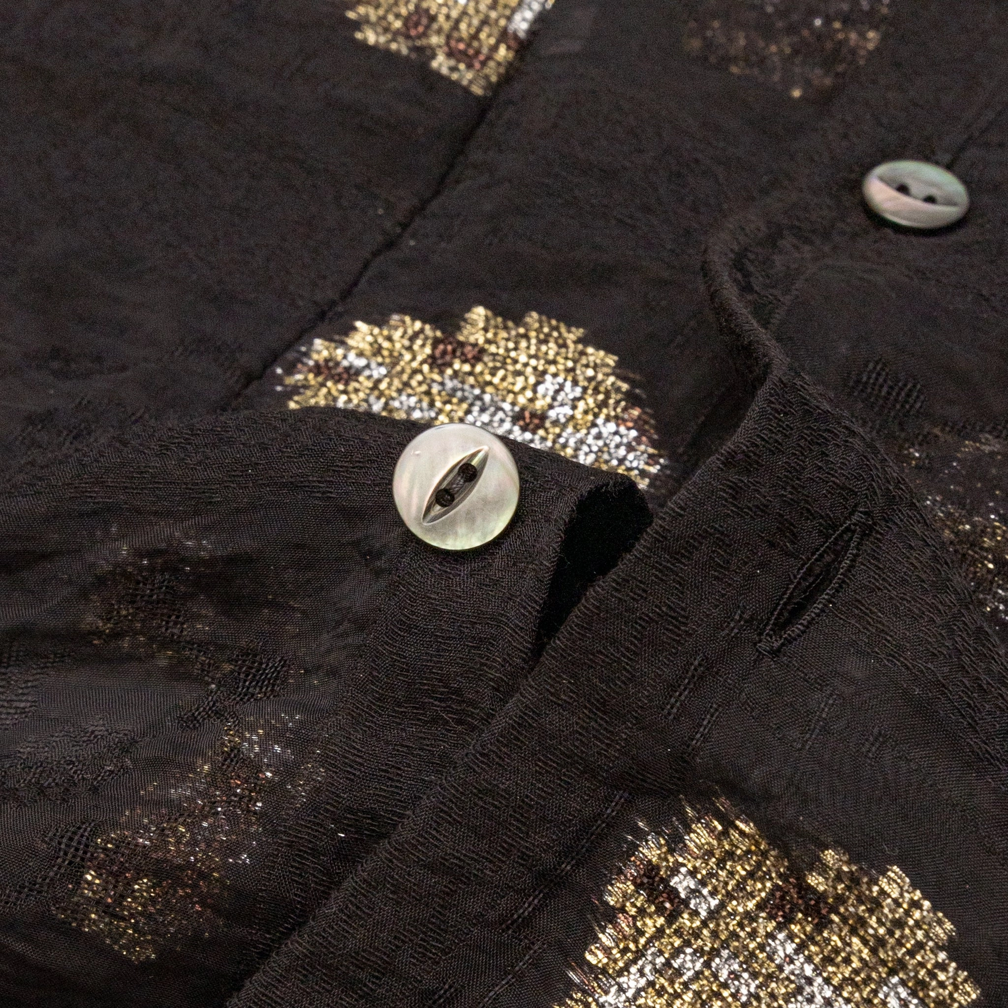 ORIENTAL LAME JAQUARD ONE-UP SHIRT