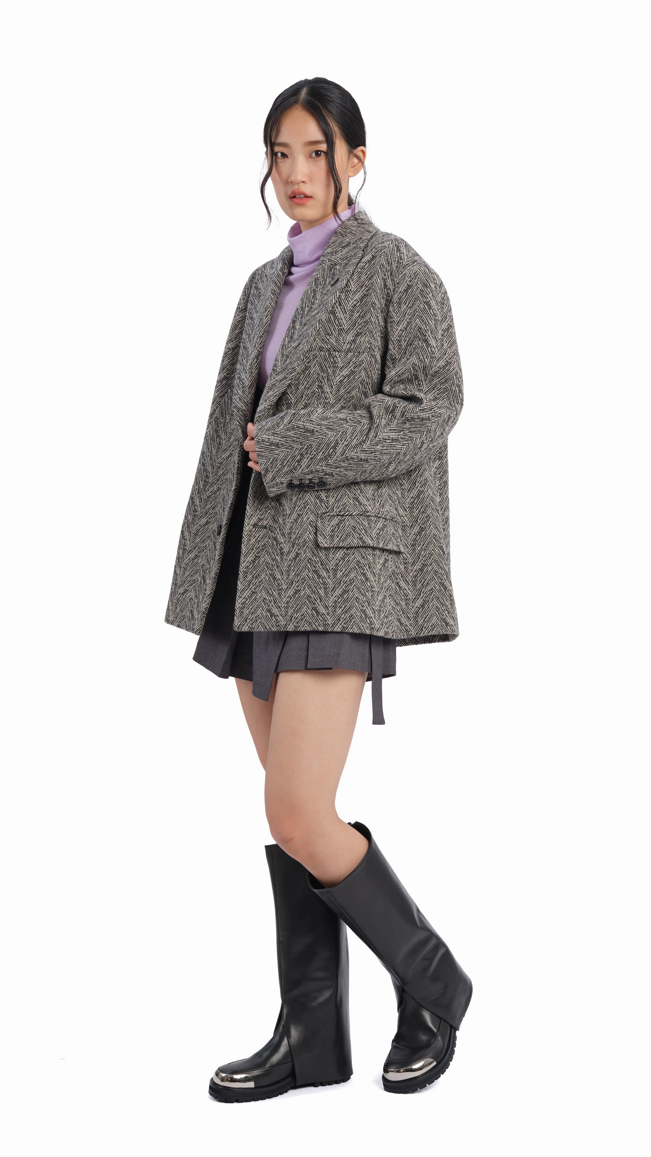 Pleated Wrap Shorts