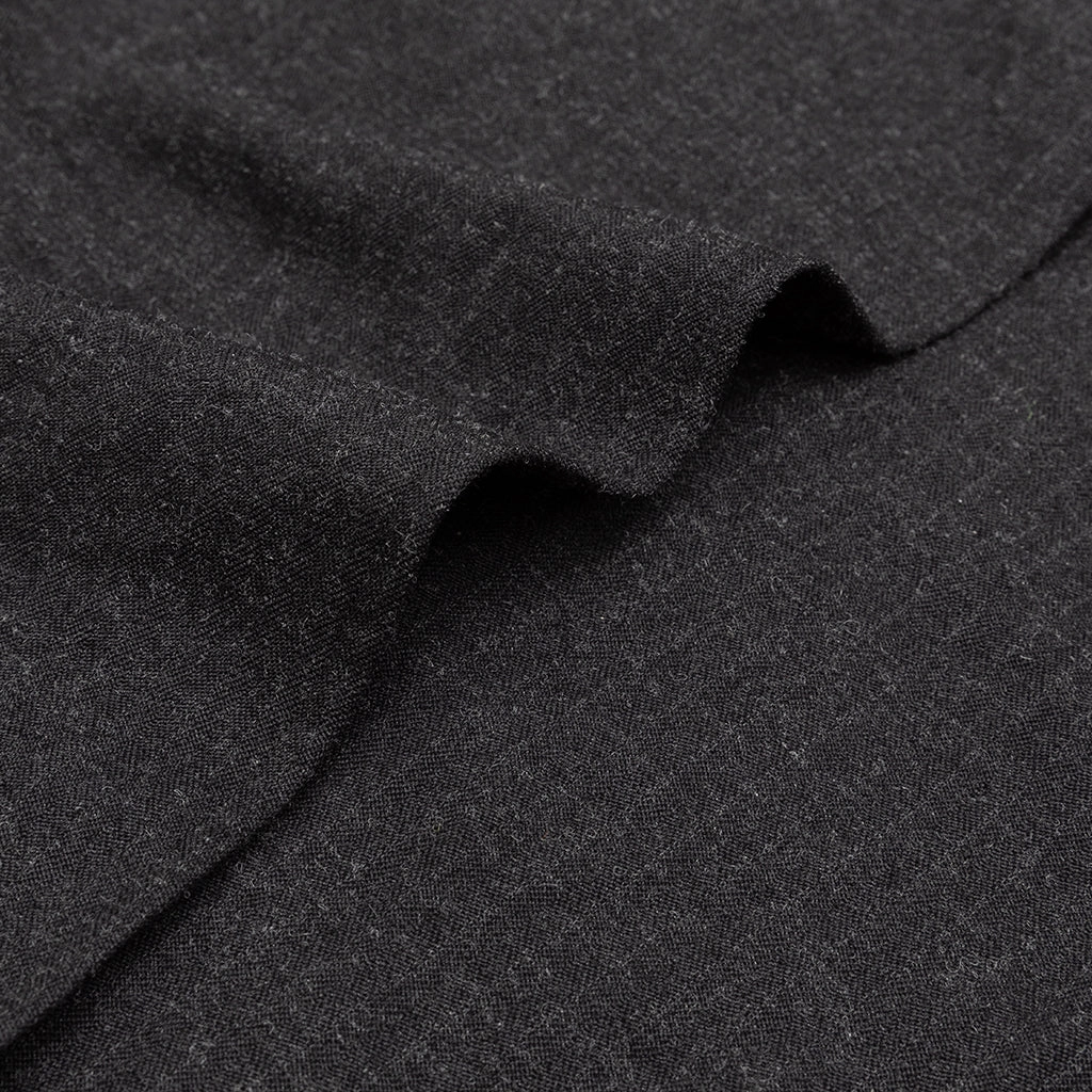 POLYESTER WOOL HERRINGBONE MAC COAT