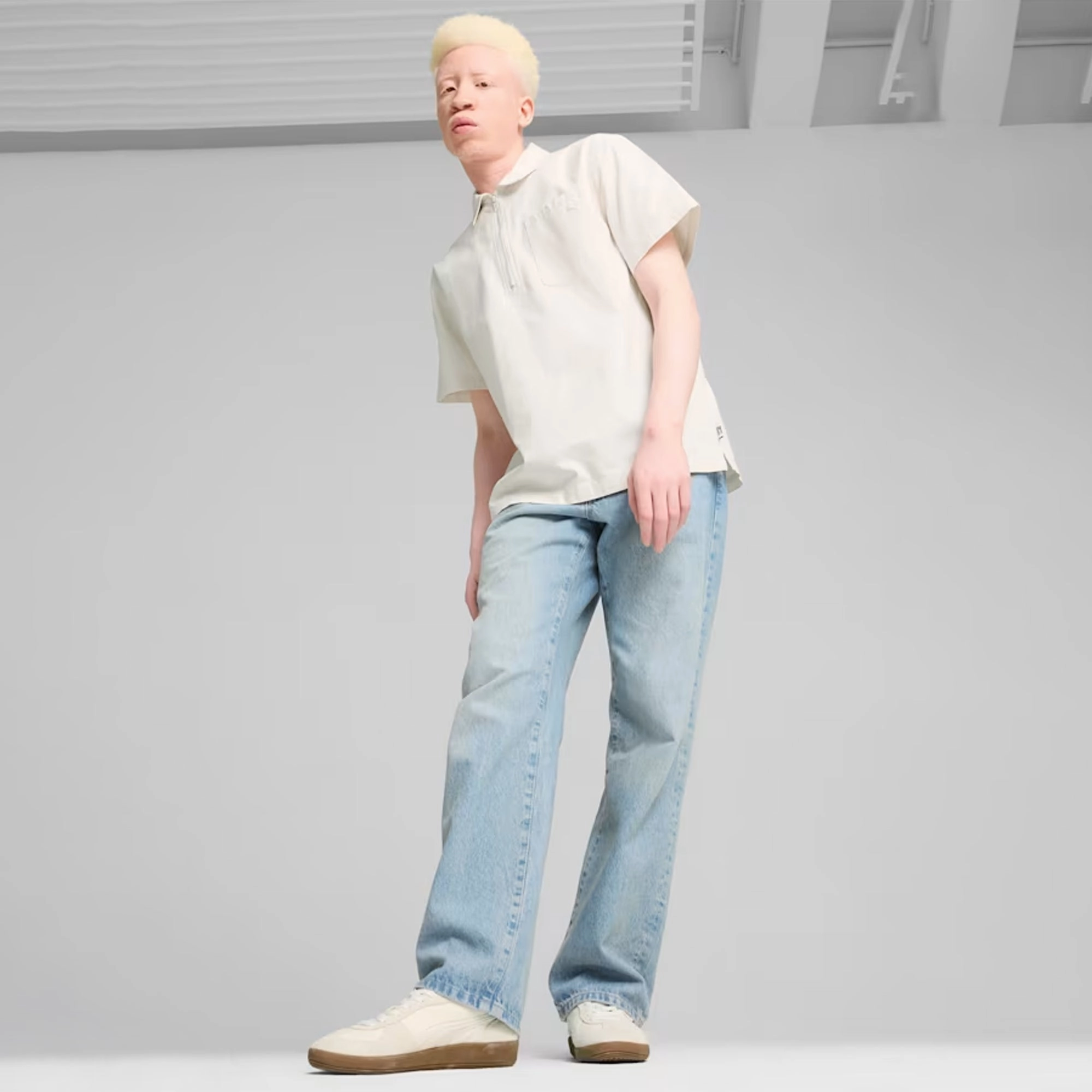 PUMA | MMQ HALF-ZIP SHIRT { ALPINE SNOW