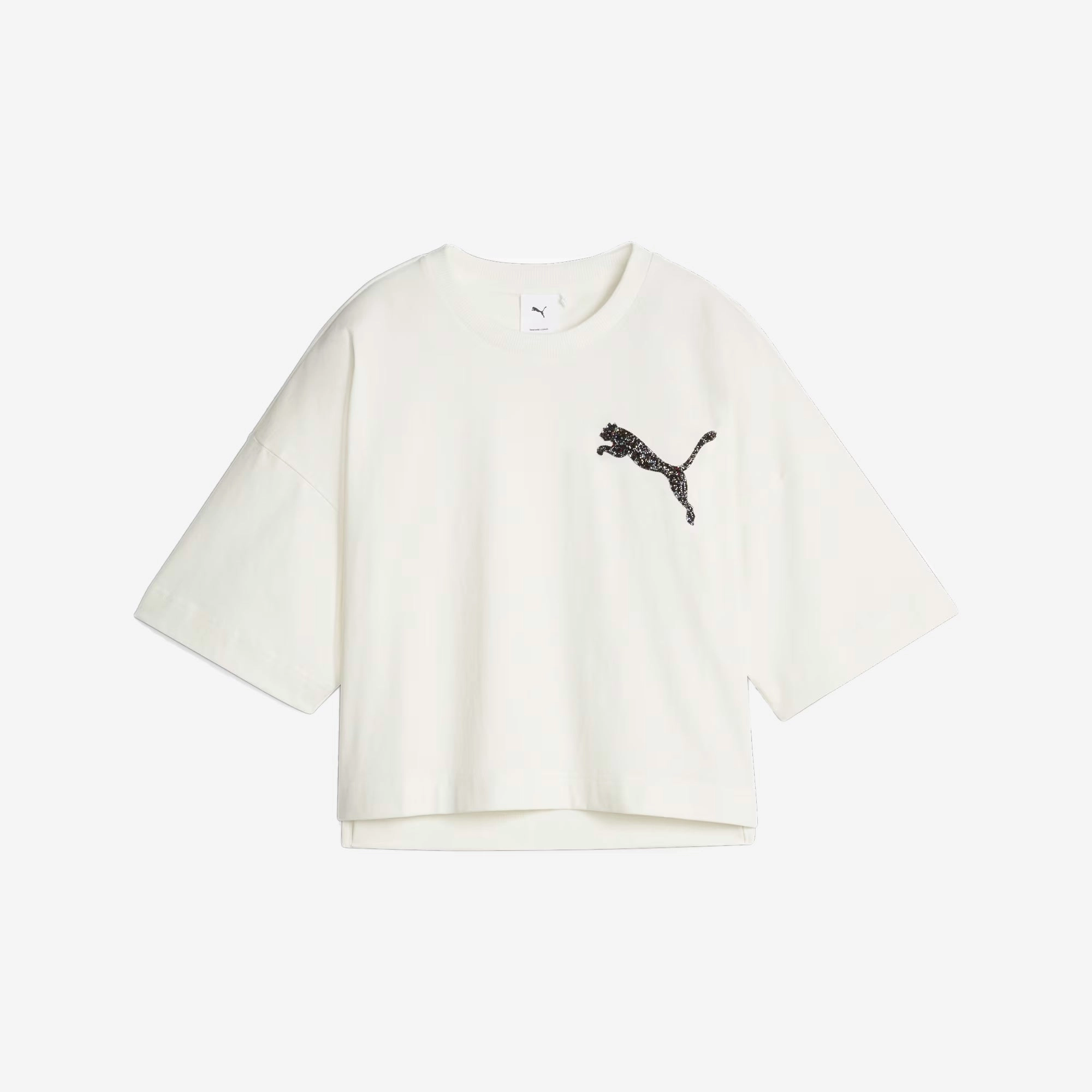 Puma | SWAROVSKI CRYSTALS TEE  { WHITE