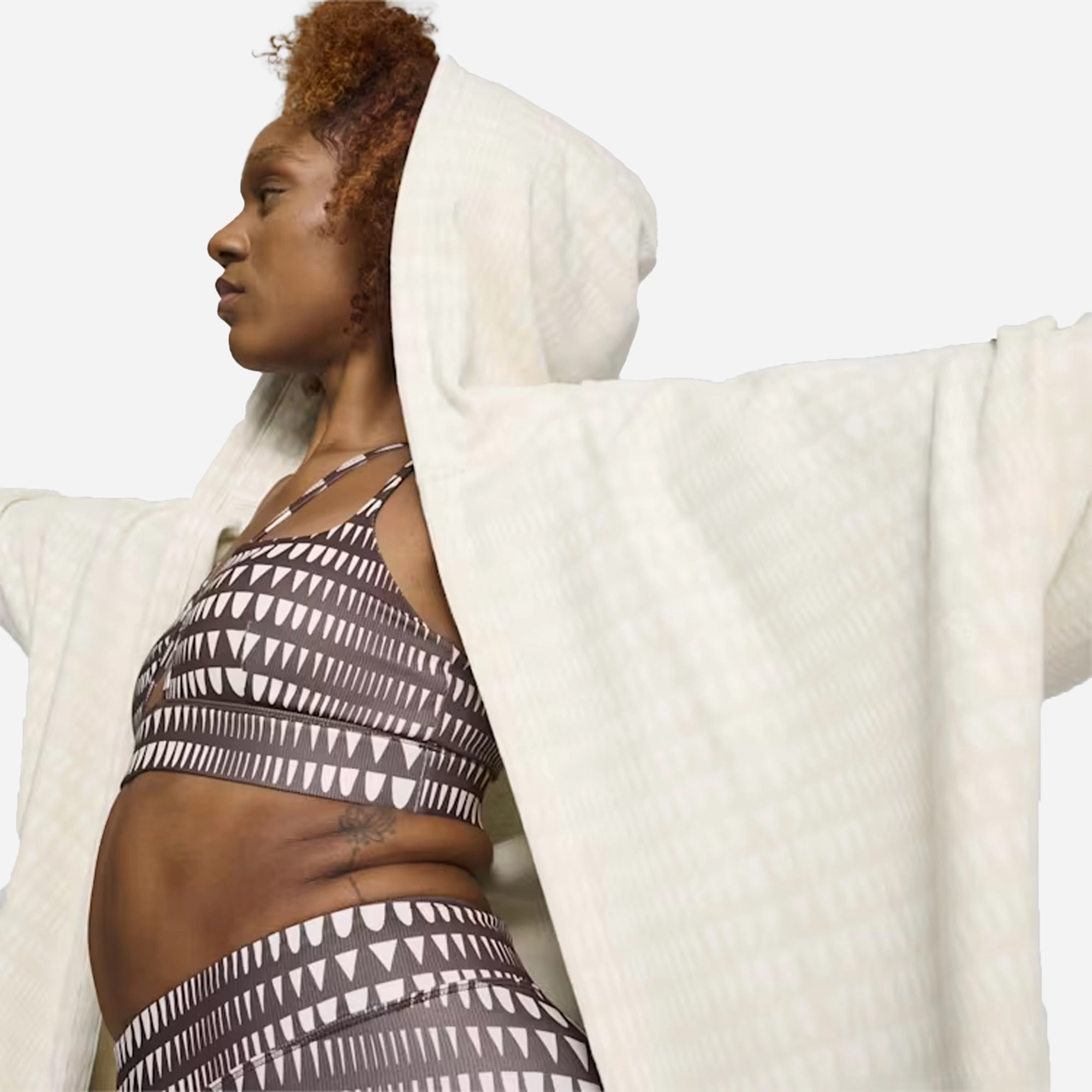 Puma | x LEMLEM TRAINING ANORAK COVERUP  { WARM WHITE