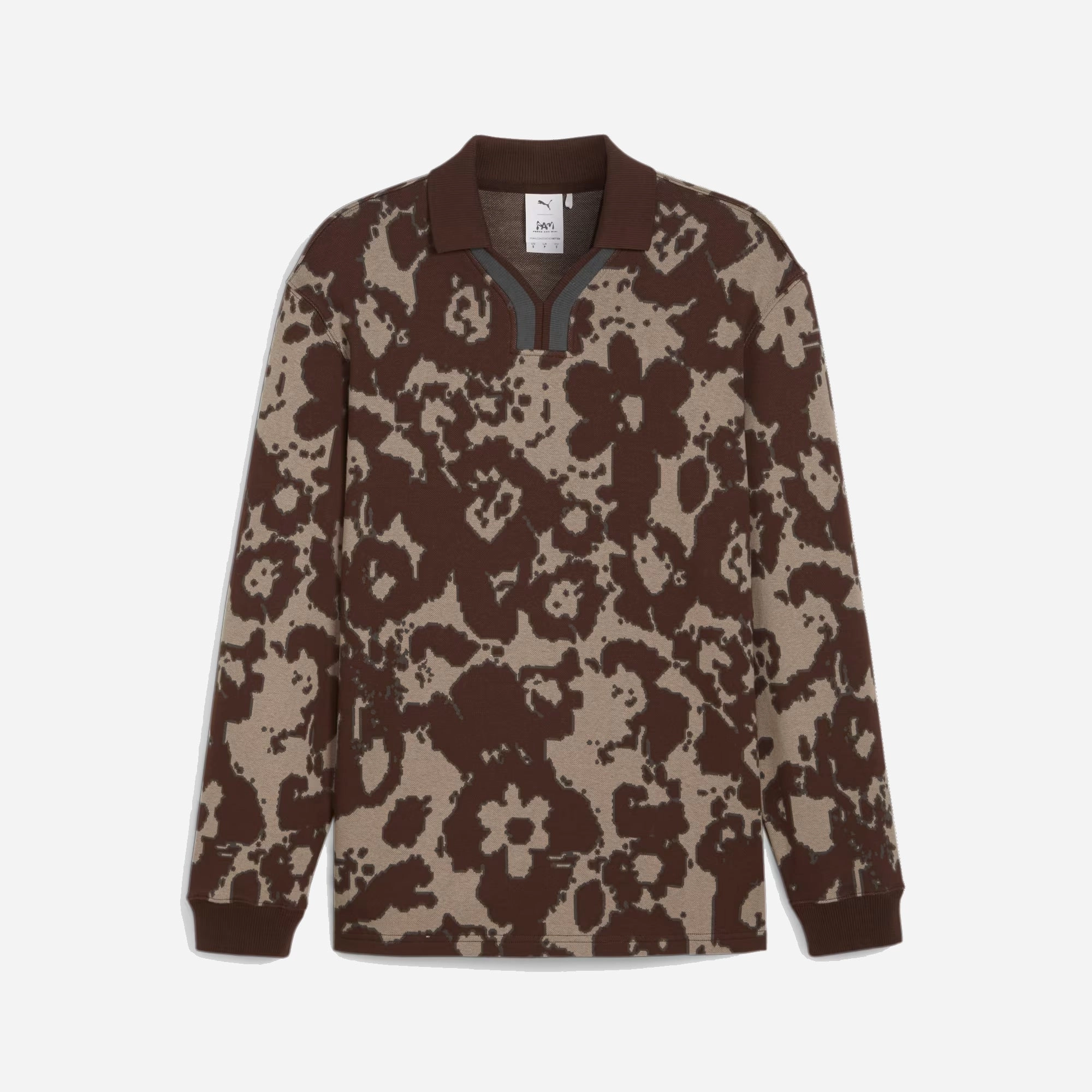 Puma | x PERKS AND MINI RUGBY SHIRT  { DARK CHOCOLATE