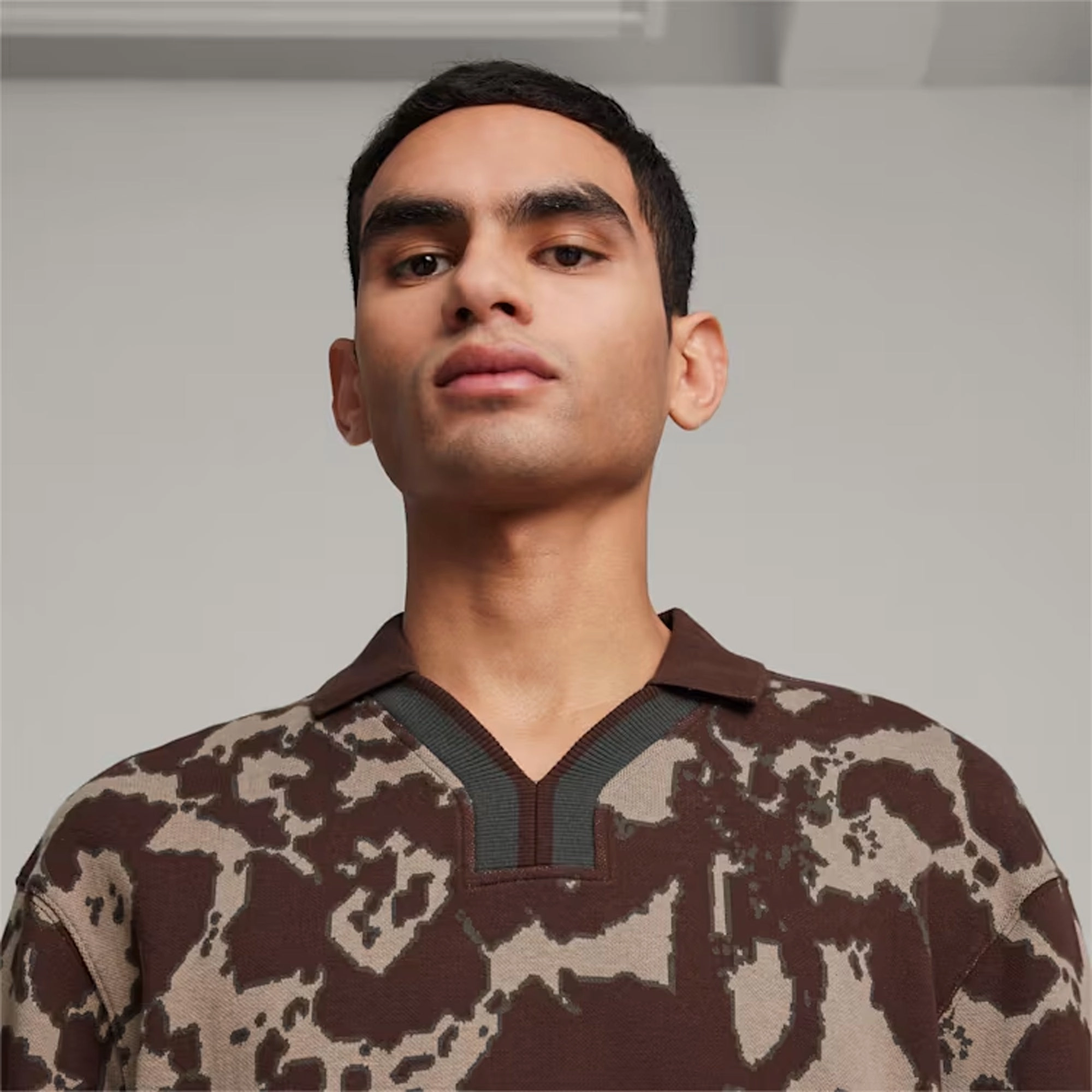 Puma | x PERKS AND MINI RUGBY SHIRT  { DARK CHOCOLATE