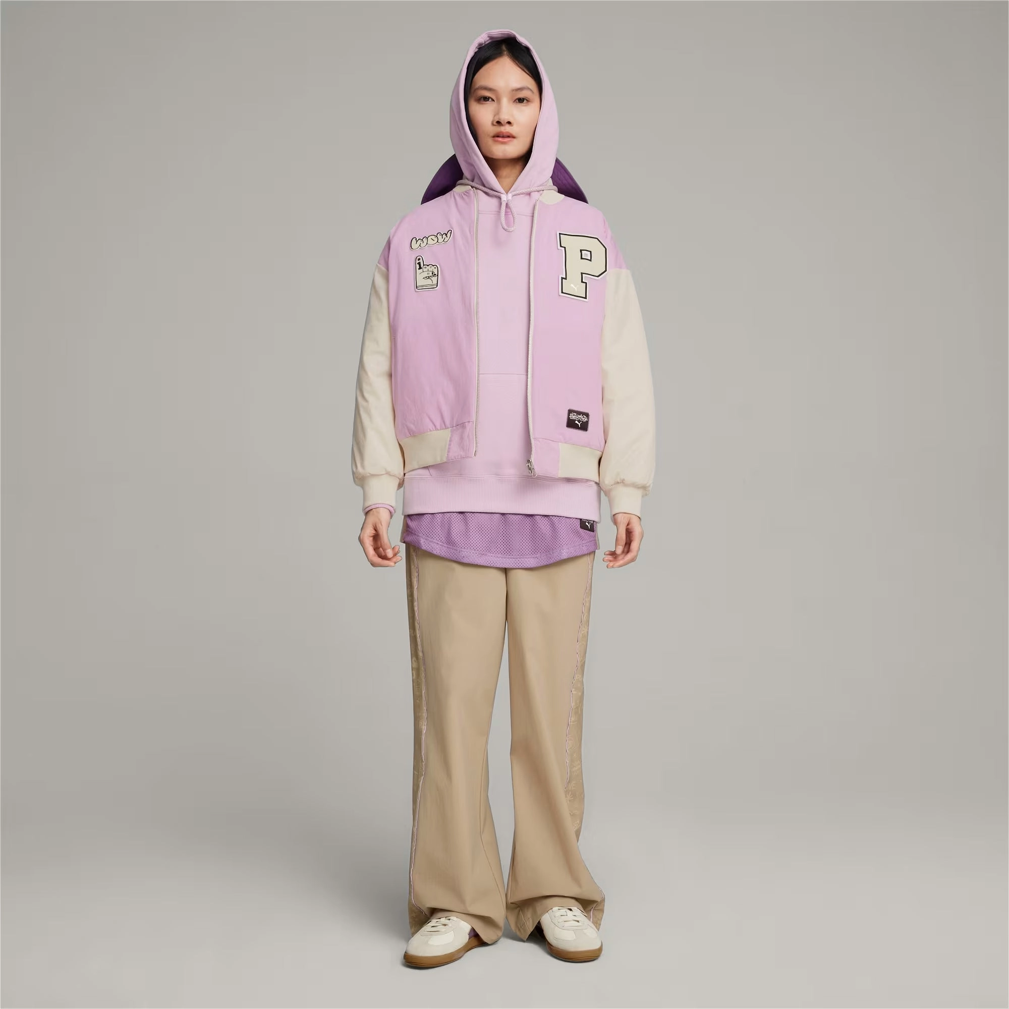 Puma | x SOPHIA CHANG BOMBER JACKET  { GRAPE MIST