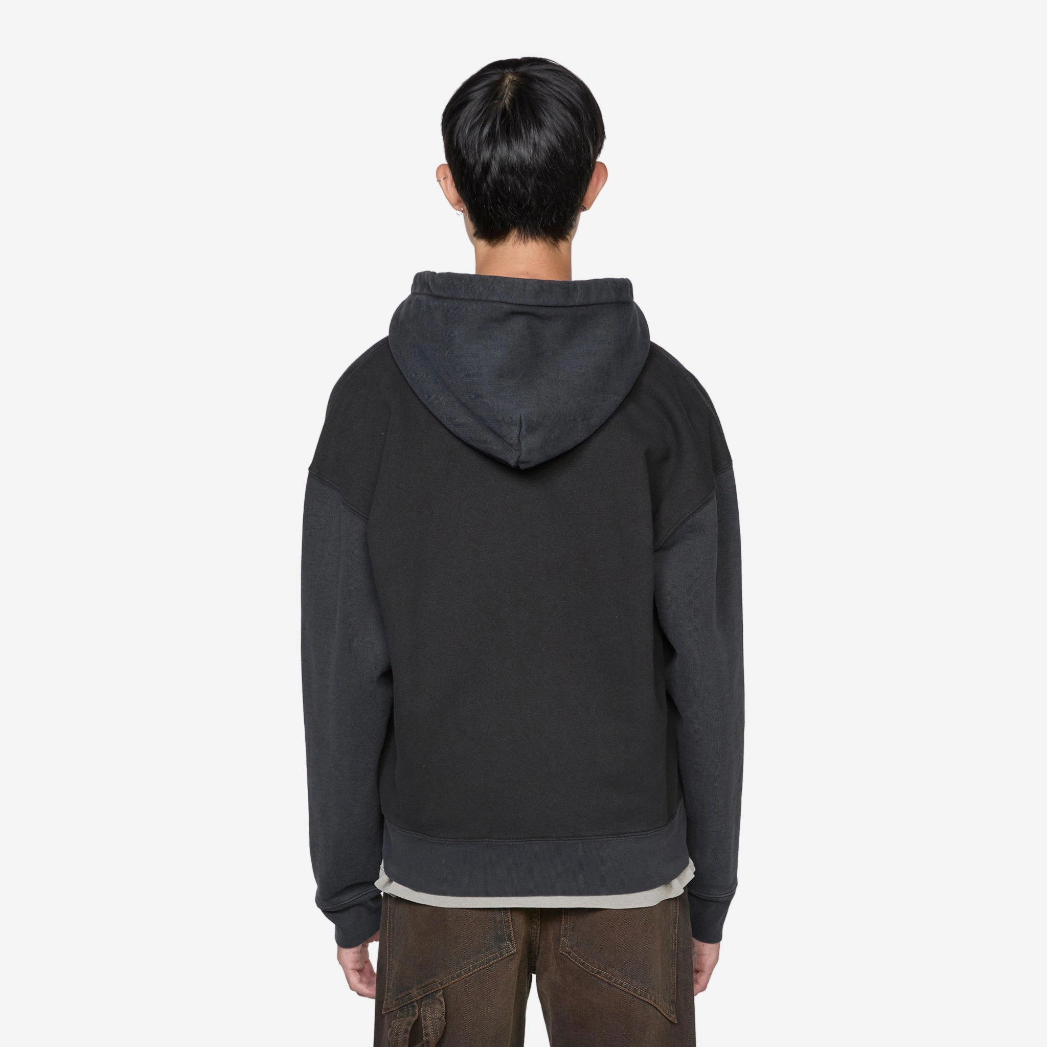 Rascal Hood Pigment Black Hefty Fleece
