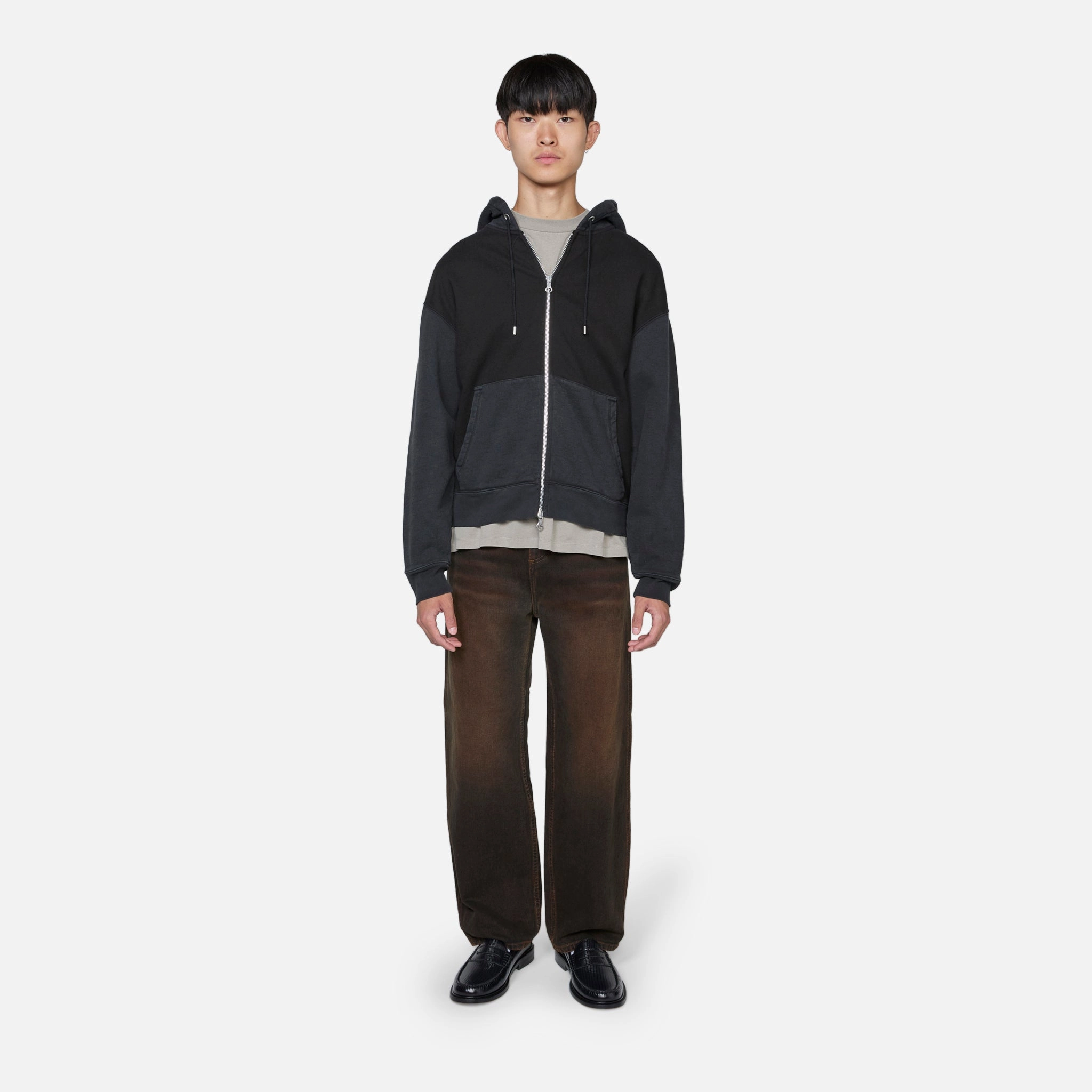 Rascal Hood Pigment Black Hefty Fleece