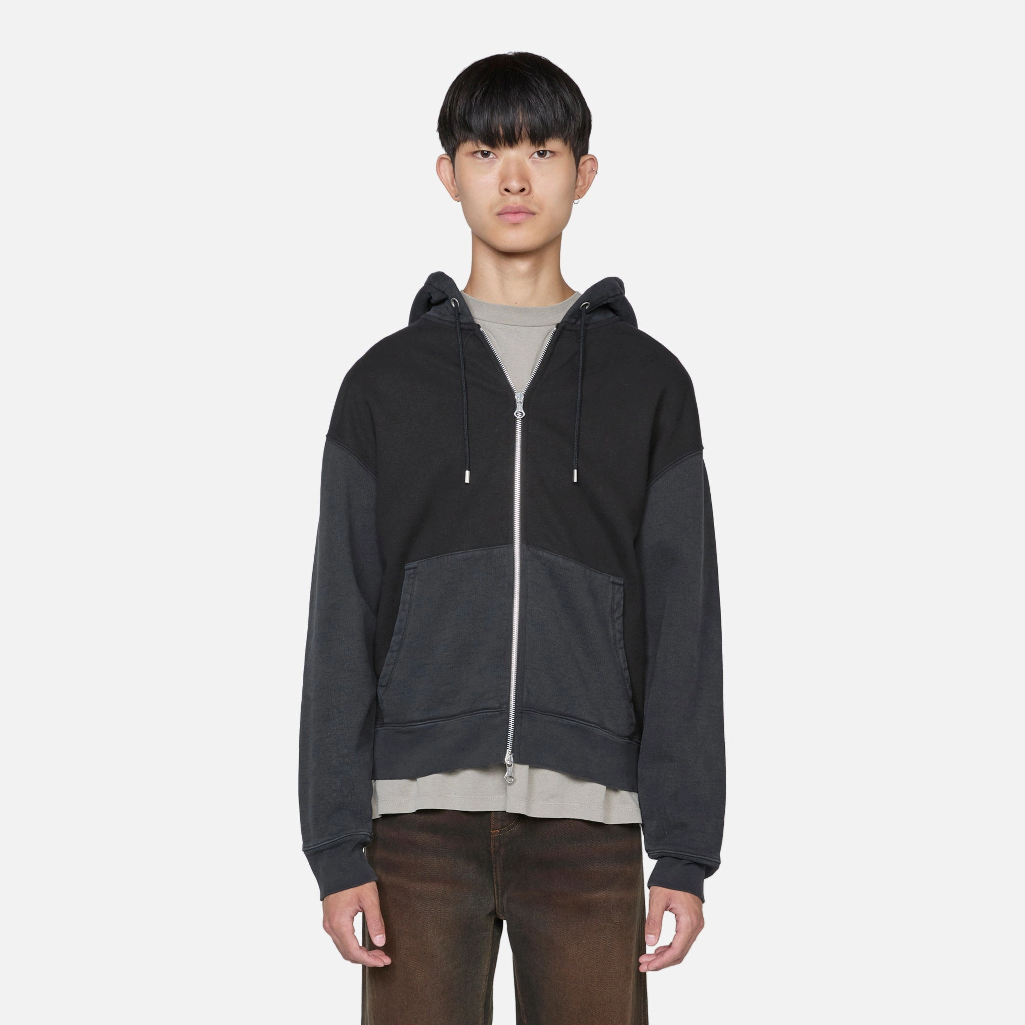 Rascal Hood Pigment Black Hefty Fleece