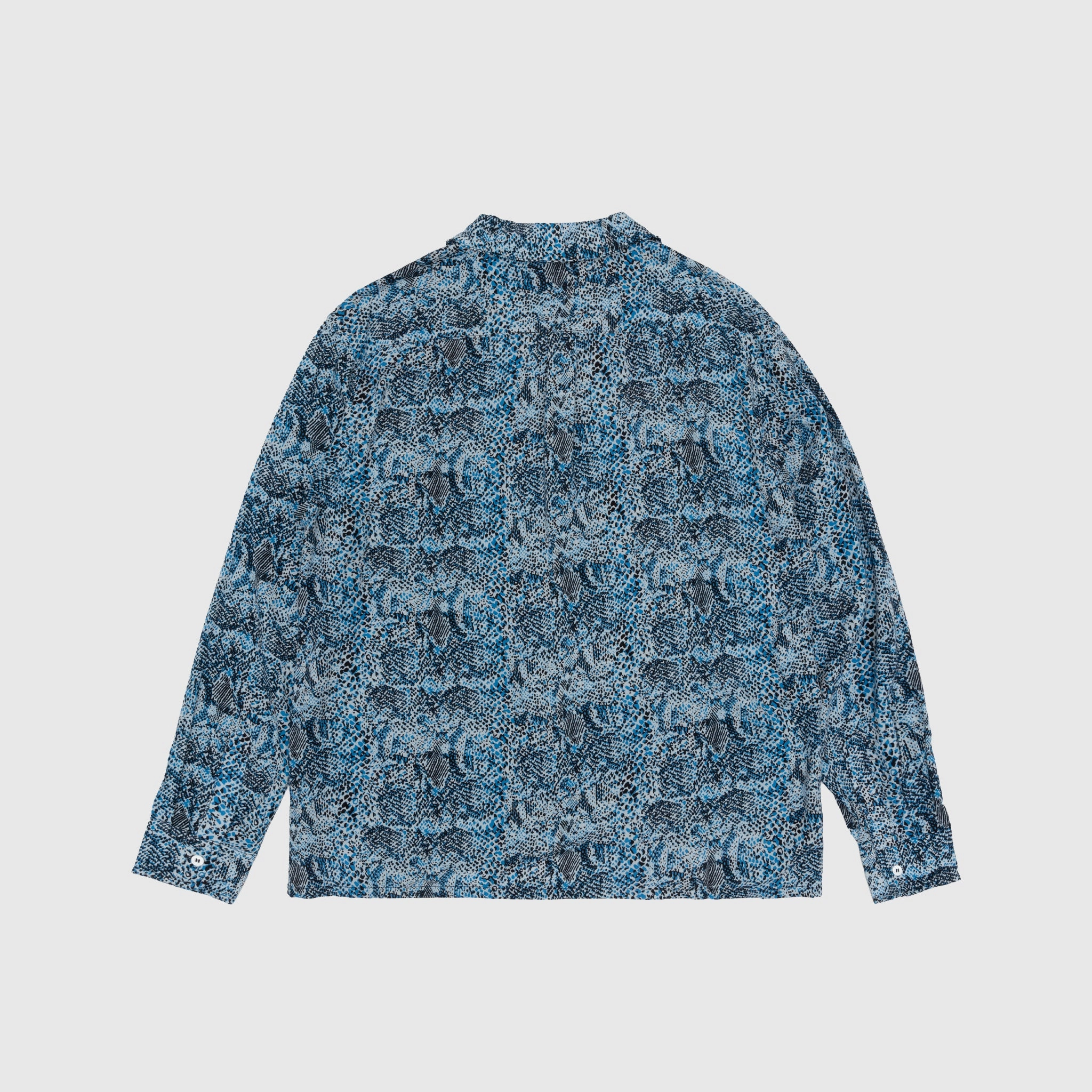RAYON CAMP COLLAR L/S SHIRT