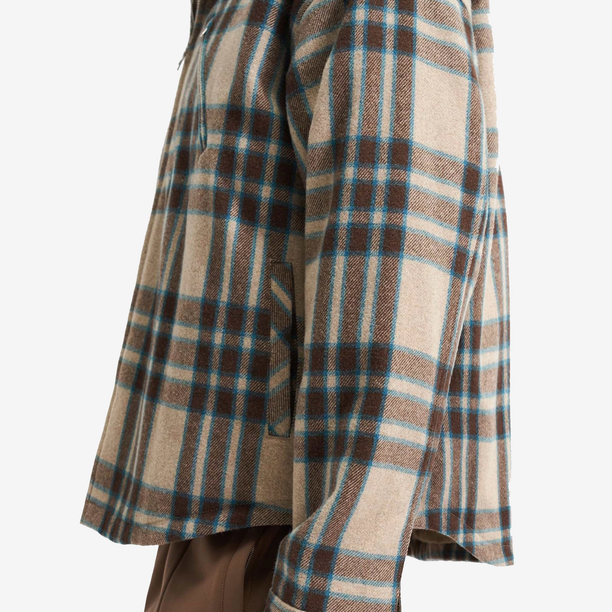 Represent | HEAVY ZIP OVERSHIRT  { BROWN CHECK