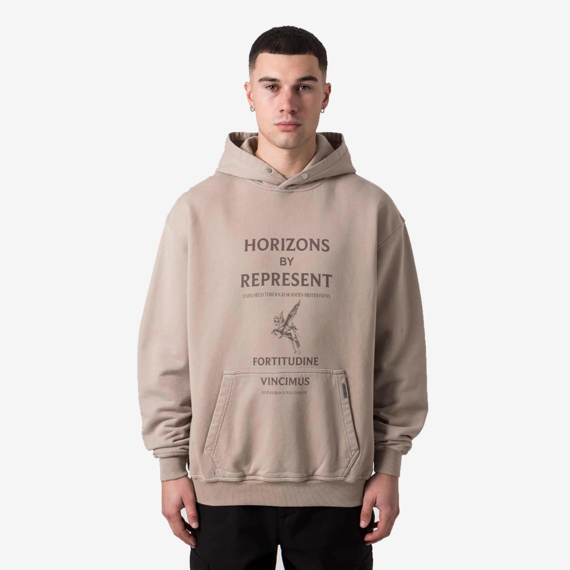 Represent | HORIZONS HOODIE  { TAUPE