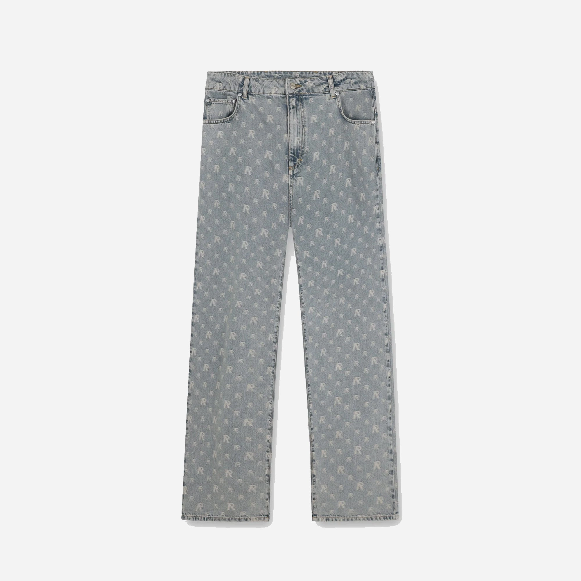 Represent | R3 MONOGRAM BAGGY DENIM  { STONE WASH