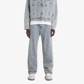 Represent | R3 MONOGRAM BAGGY DENIM  { STONE WASH