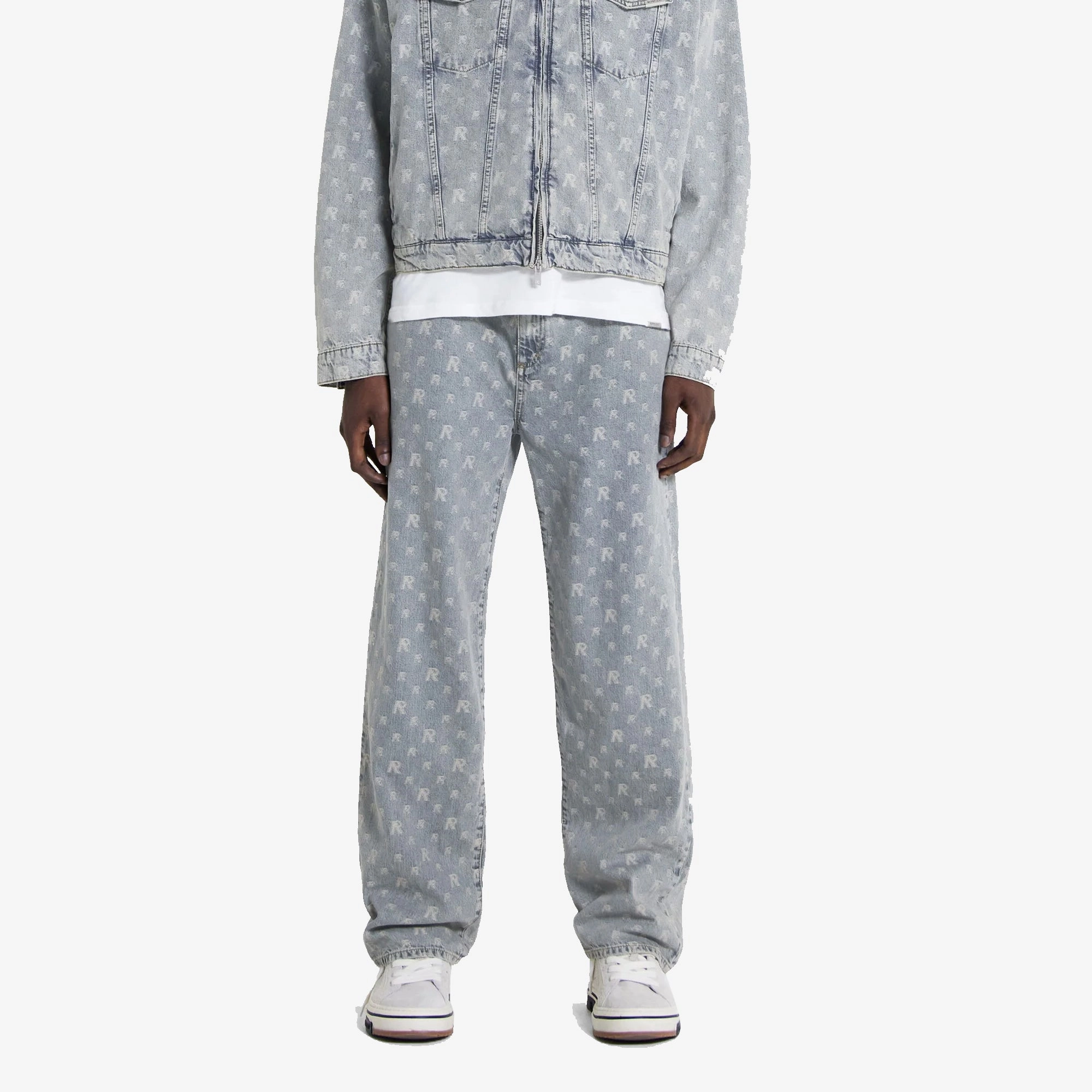 Represent | R3 MONOGRAM BAGGY DENIM  { STONE WASH