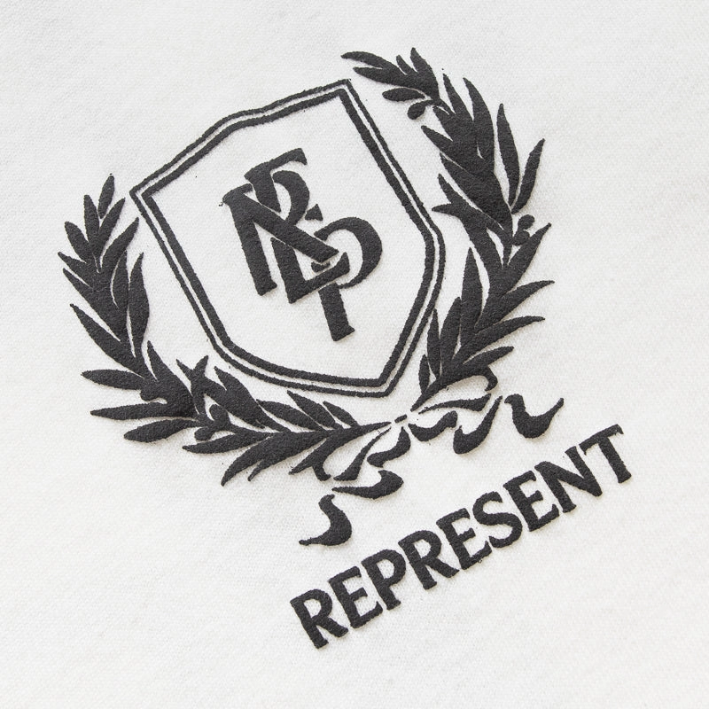 Represent Crest Tee - Flat White