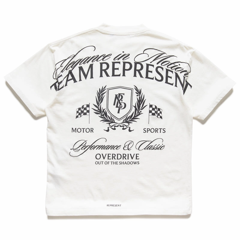 Represent Crest Tee - Flat White