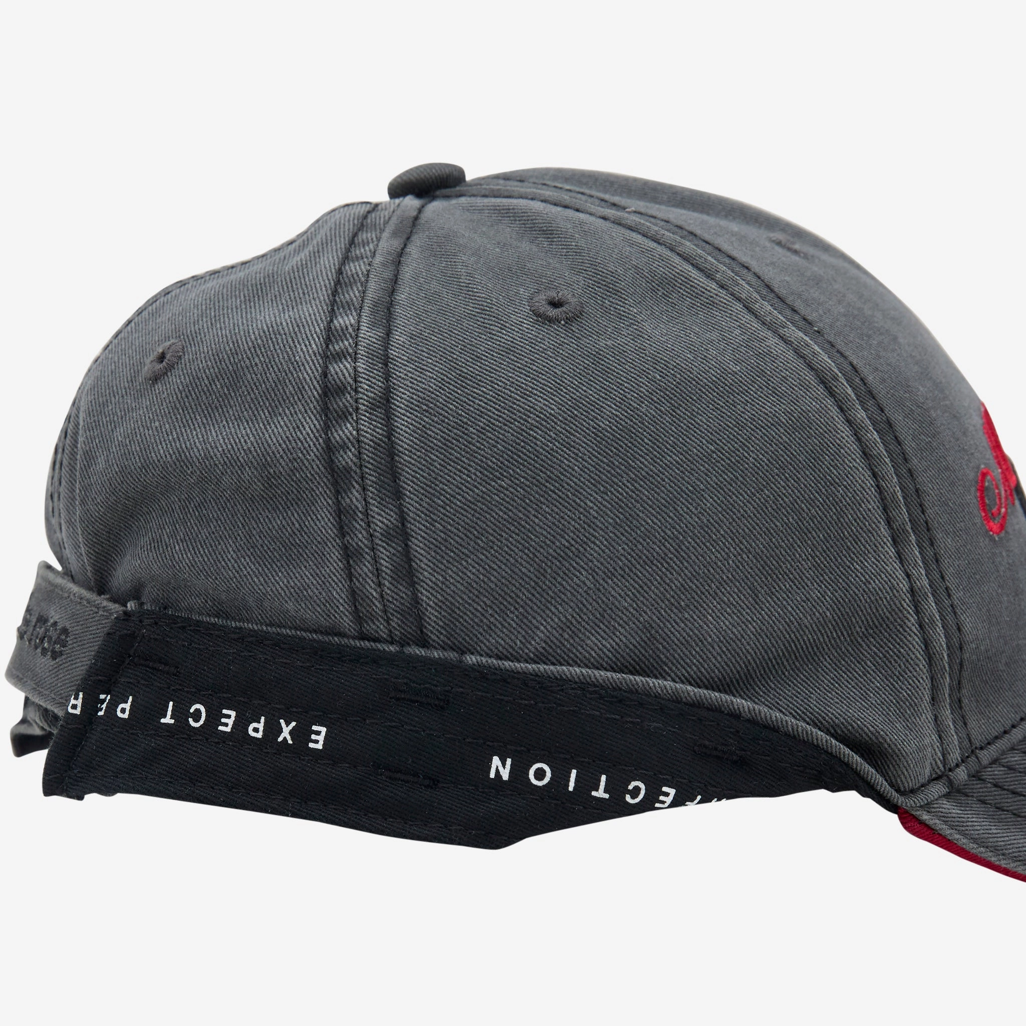 Roll Back Cap Grey | Red