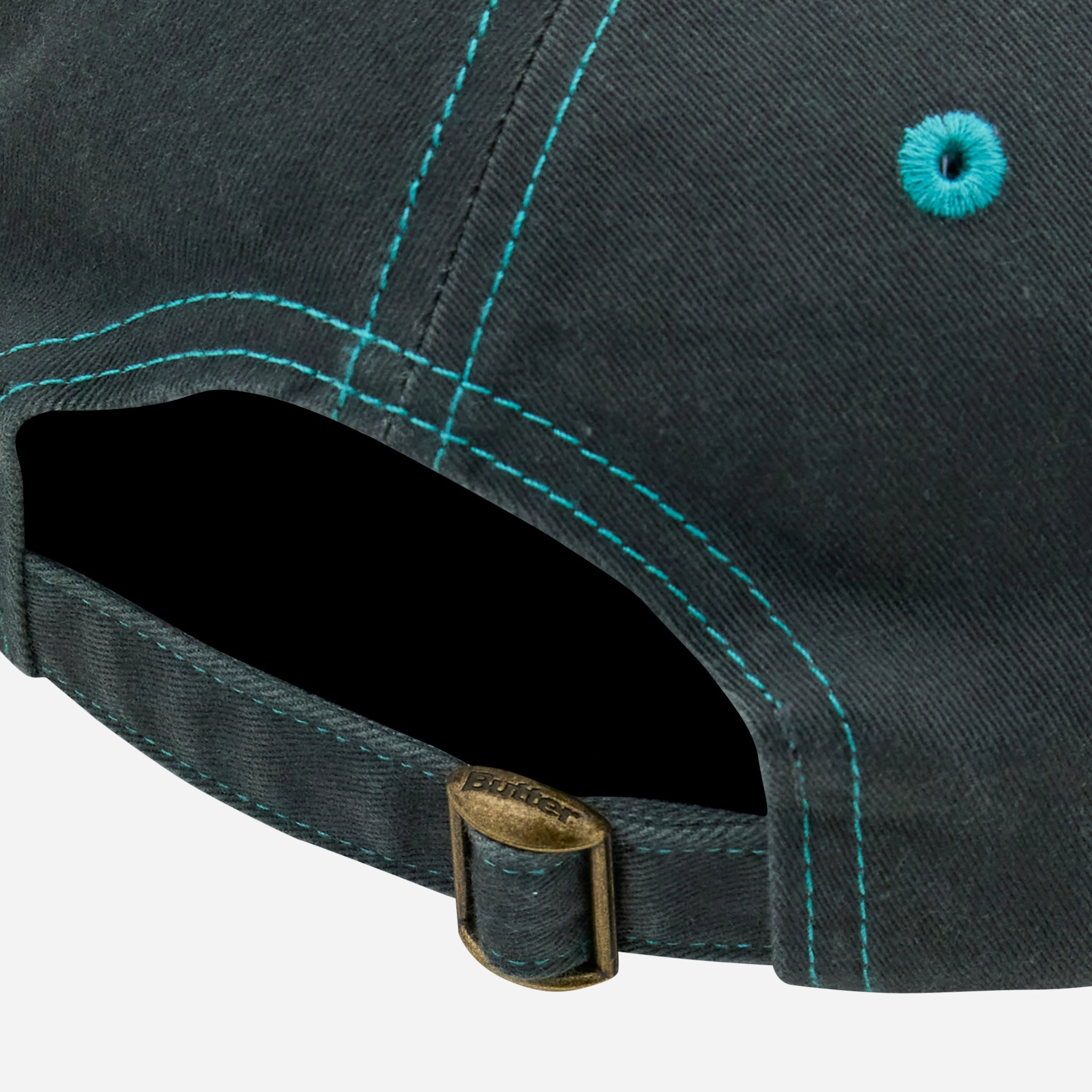 Rounded Logo 6 Panel Cap Black