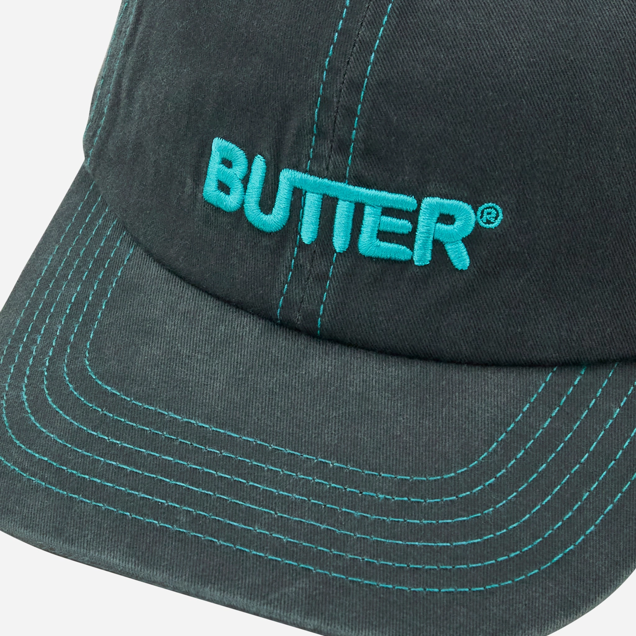 Rounded Logo 6 Panel Cap Black
