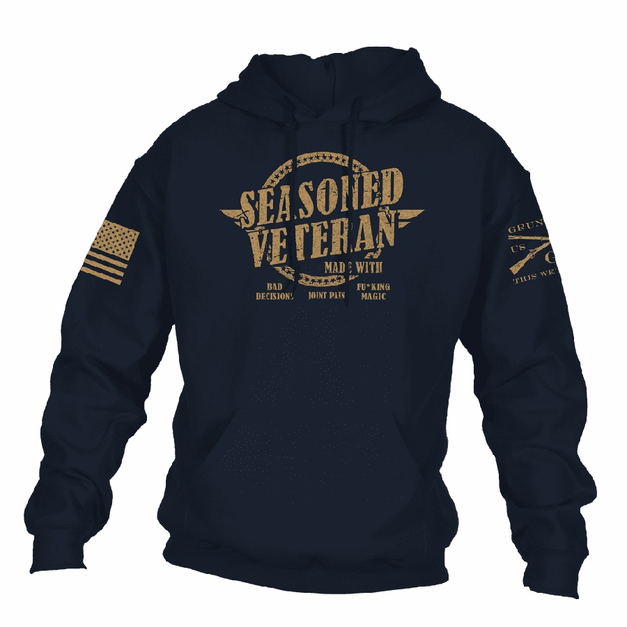 Seasoned Veteran Hoodie - Navy