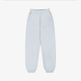 SPORTY & RICH | SERIF LOGO SWEATPANT { BABY BLUE/WHITE