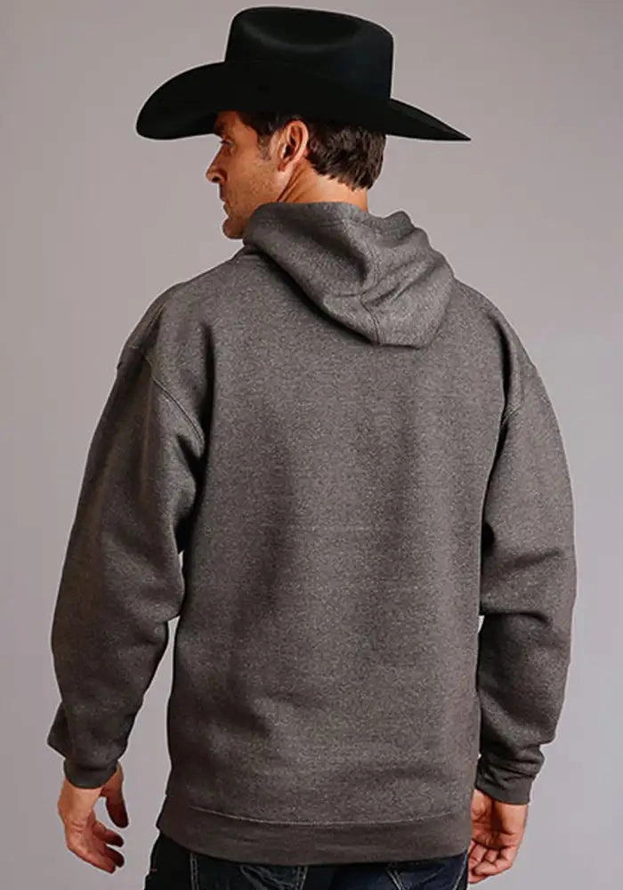 Stetson USA Distressed (Grey) - Men's Hoodie Sweatshirt
