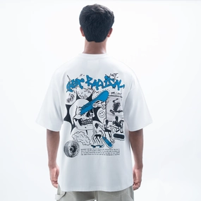 SUPERKICKS | SKATE EVERYDAY' TEE { WHITE