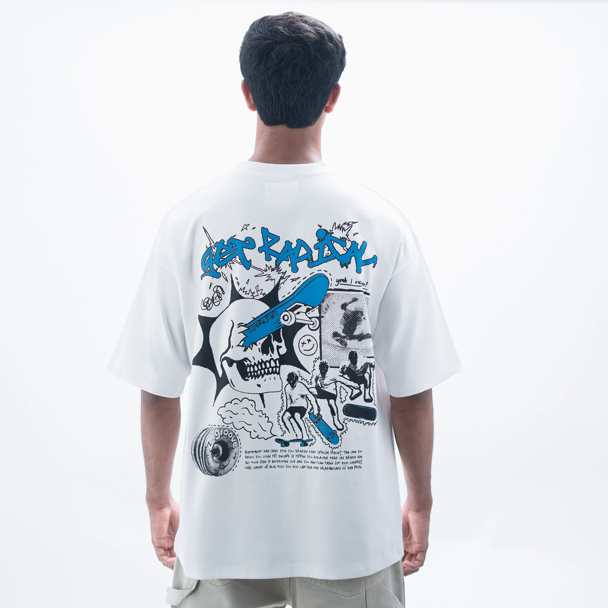 SUPERKICKS | SKATE EVERYDAY' TEE { WHITE