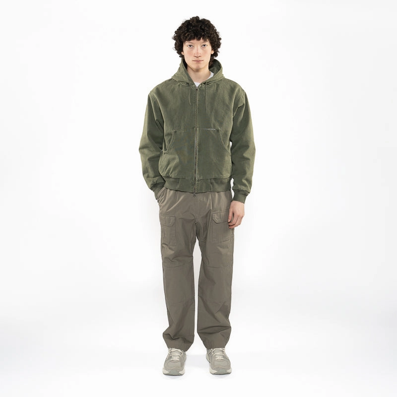 Thisisneverthat Overdyed Hooded Jacket - Olive