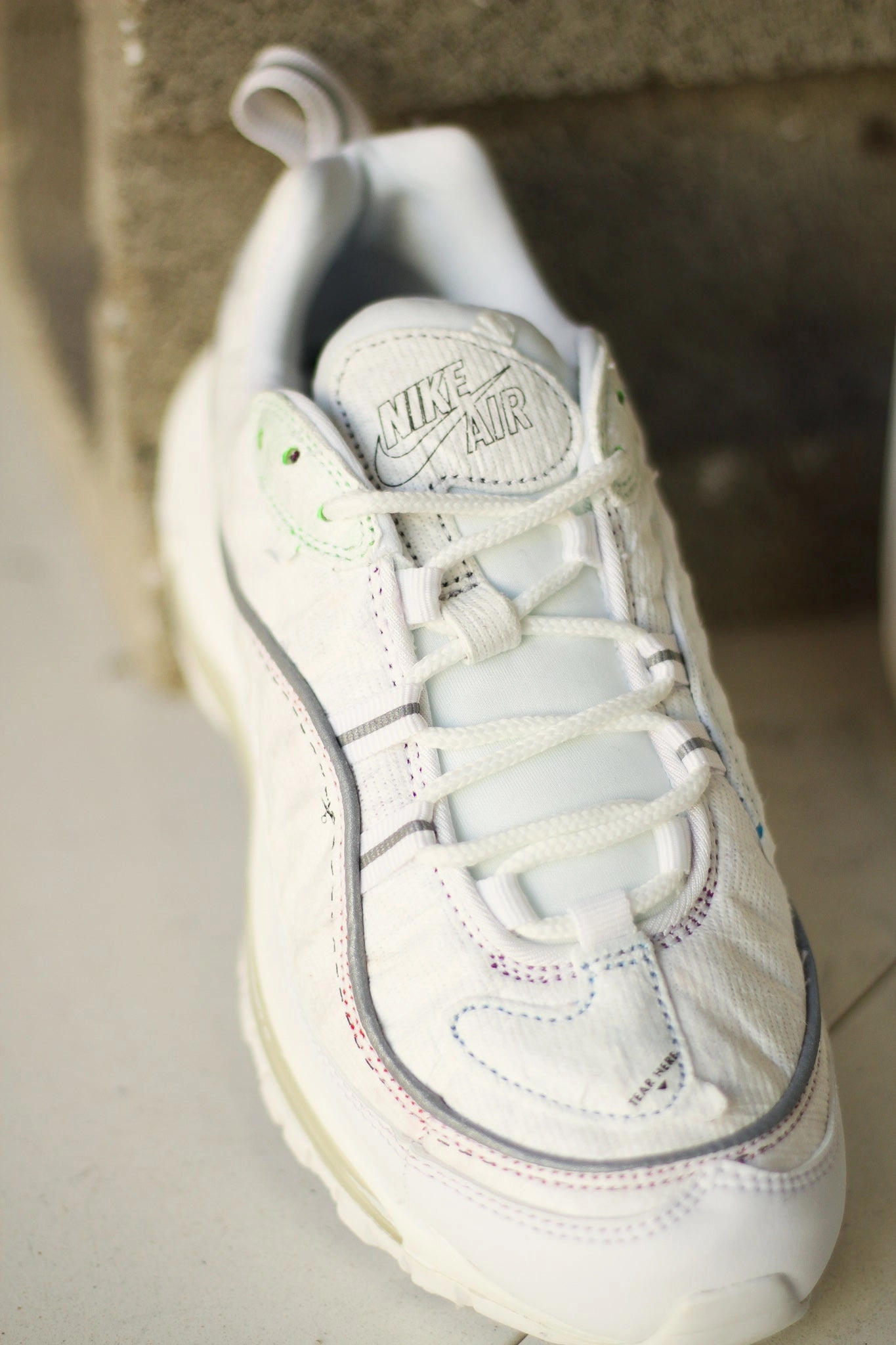 W AIR MAX 98 LX CUT AWAY WHITE