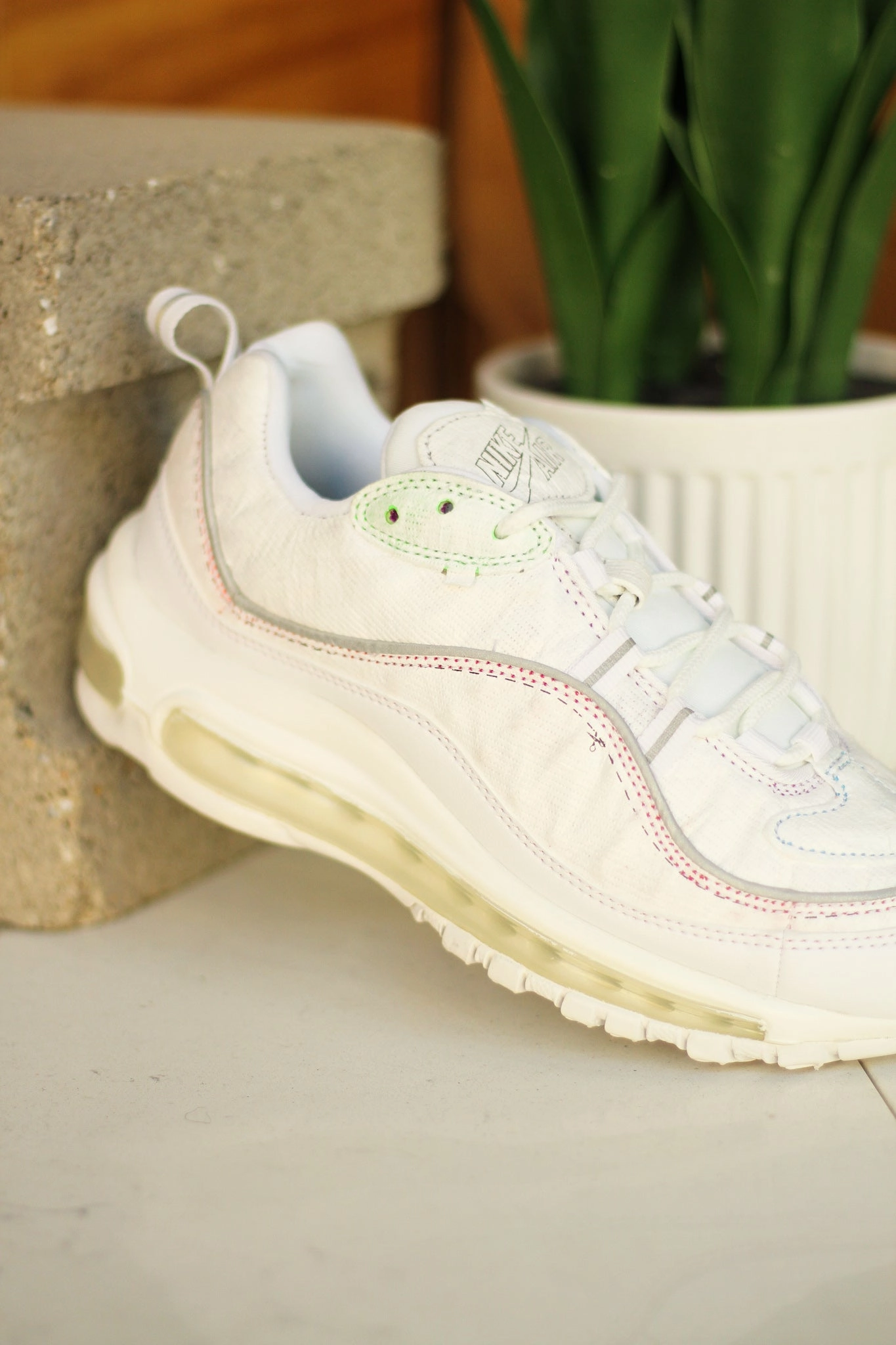 W AIR MAX 98 LX CUT AWAY WHITE