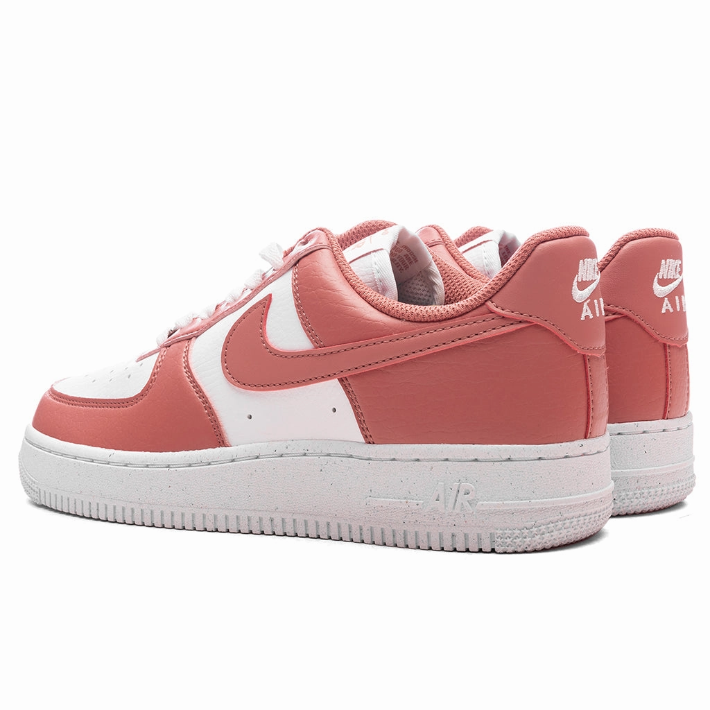 Women's Air Force 1 '07 Next Nature - White/Canyon Pink/Metallic Silver