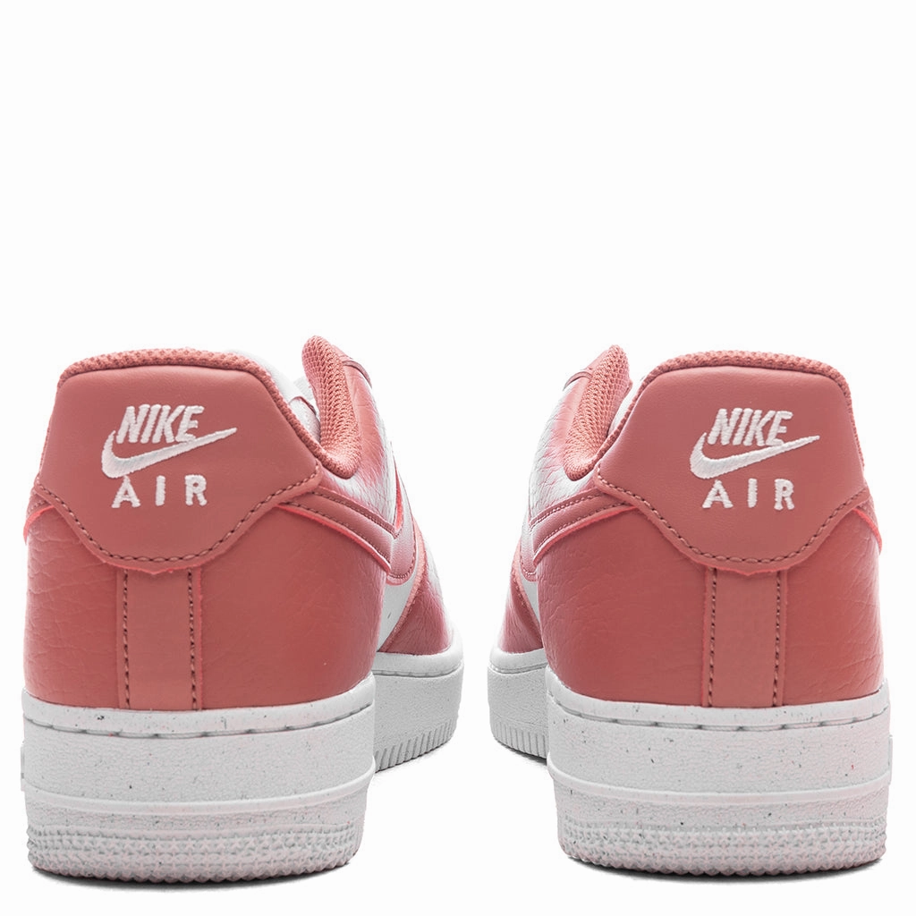 Women's Air Force 1 '07 Next Nature - White/Canyon Pink/Metallic Silver