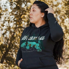 Women's Realtree Xtra® Sea Glass - Mama Bear Hoodie - Black