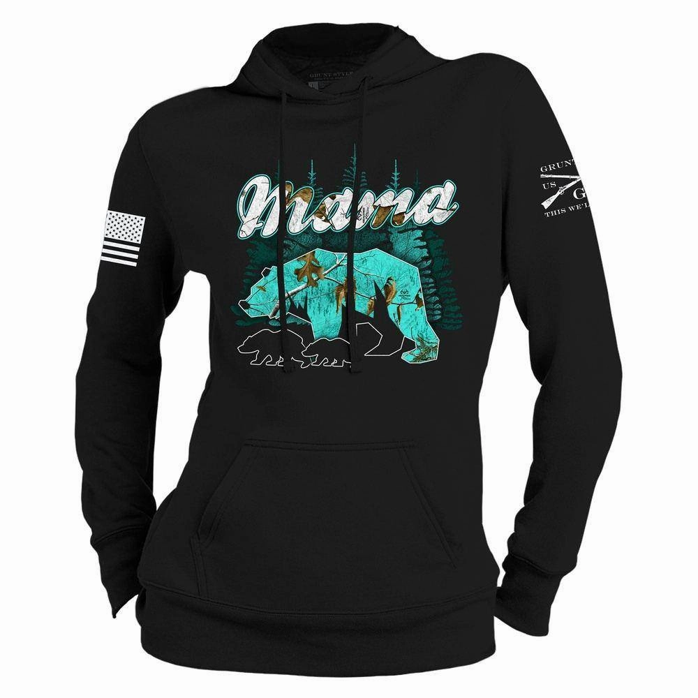 Women's Realtree Xtra® Sea Glass - Mama Bear Hoodie - Black
