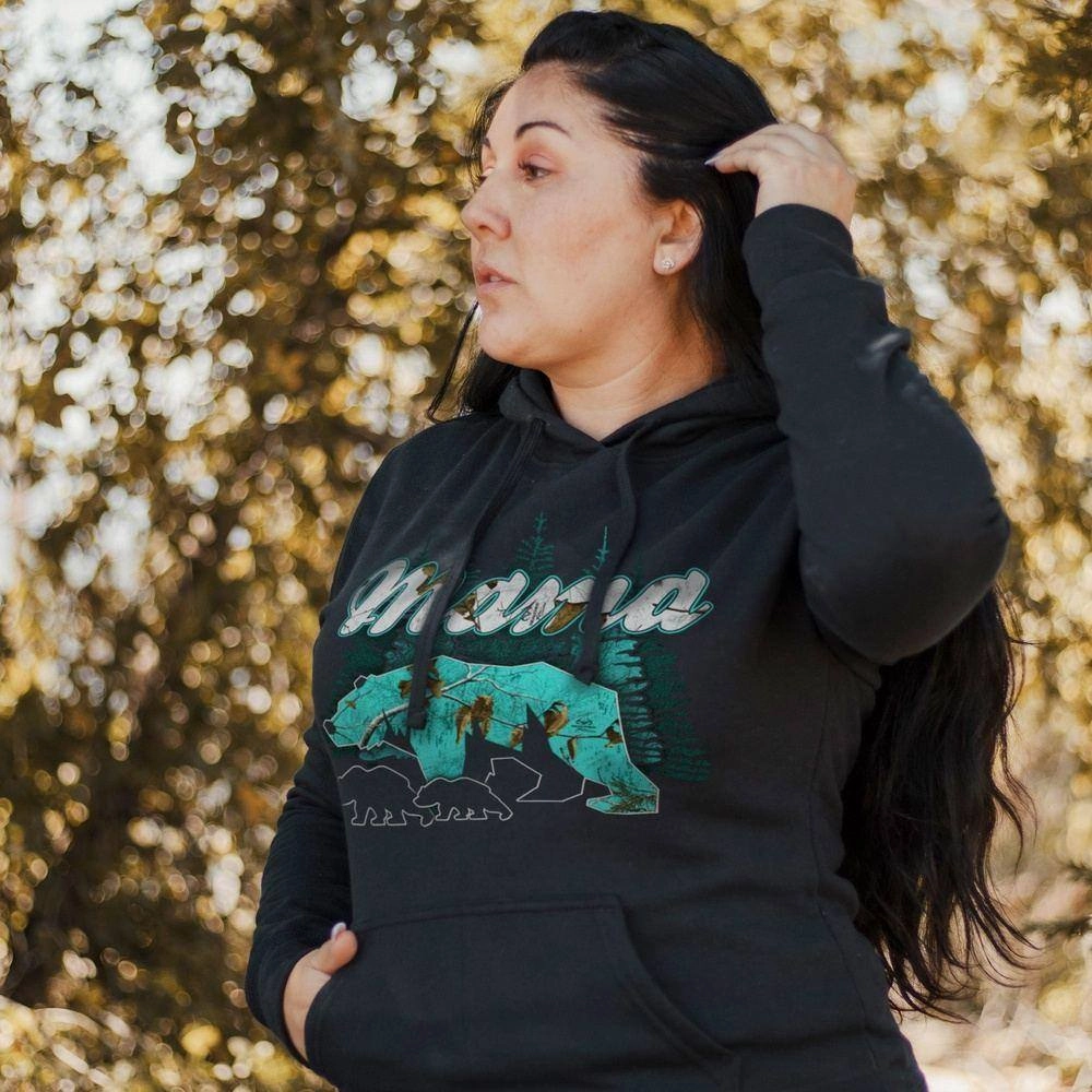Women's Realtree Xtra® Sea Glass - Mama Bear Hoodie - Black