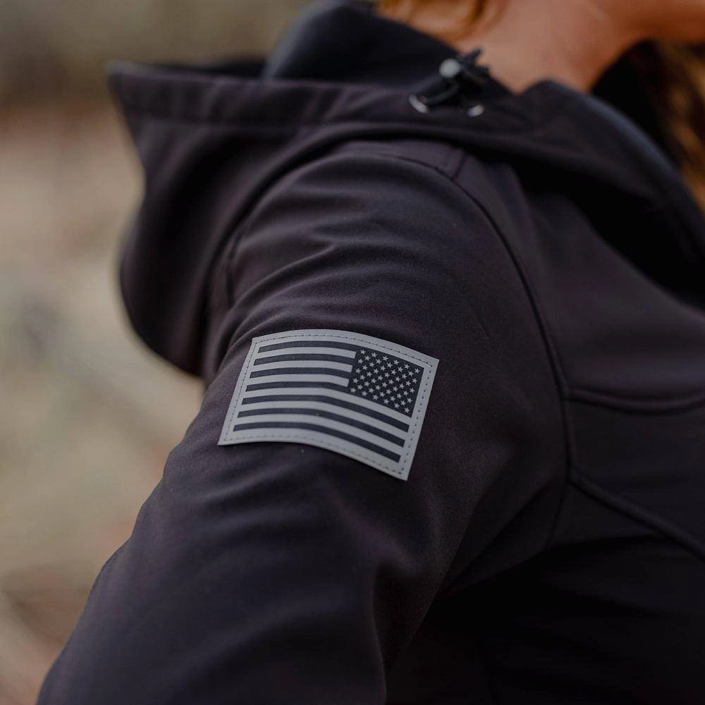 Women's Soft Shell Hoodie - Black