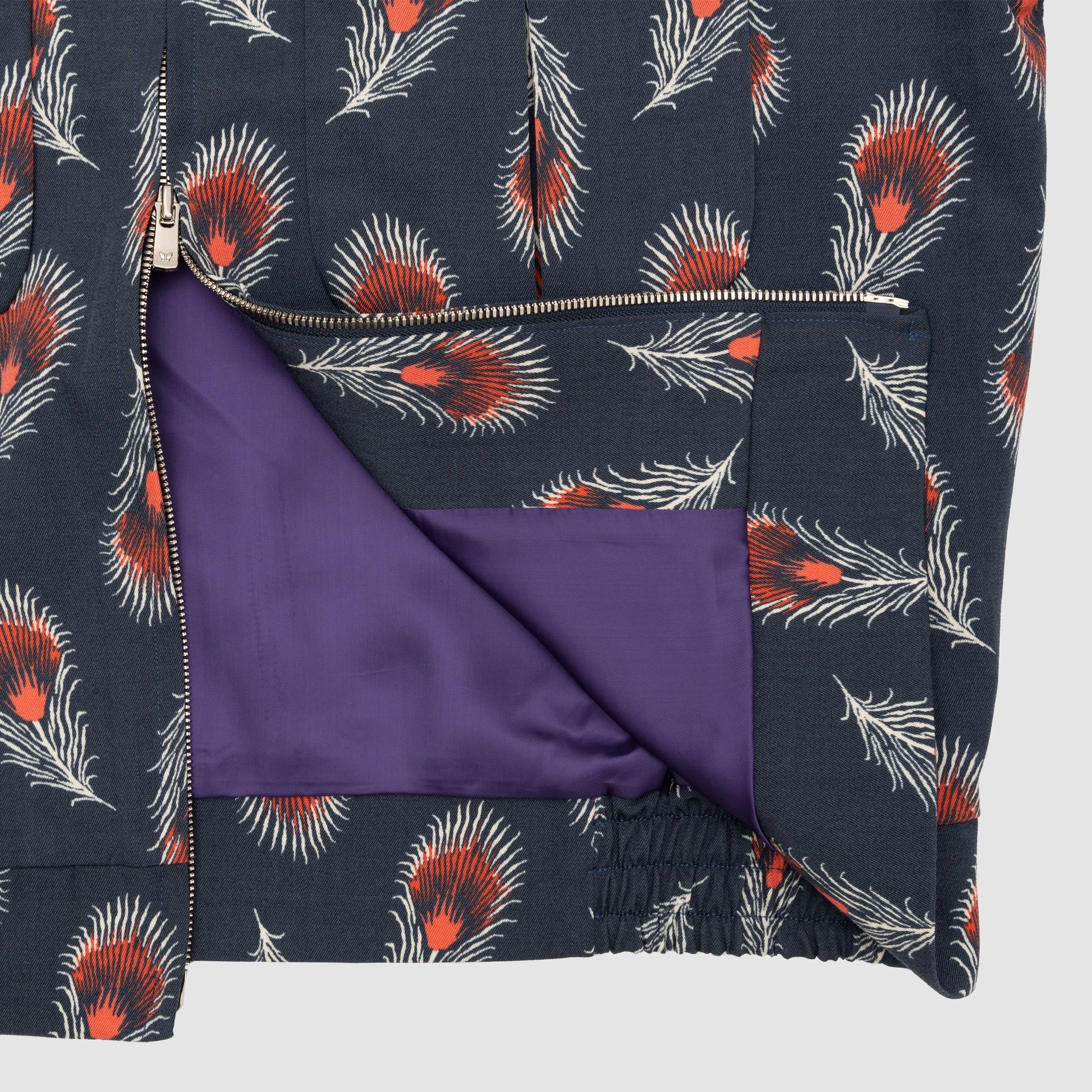 WOOL GABARDINE PRINTED SPORT JACKET