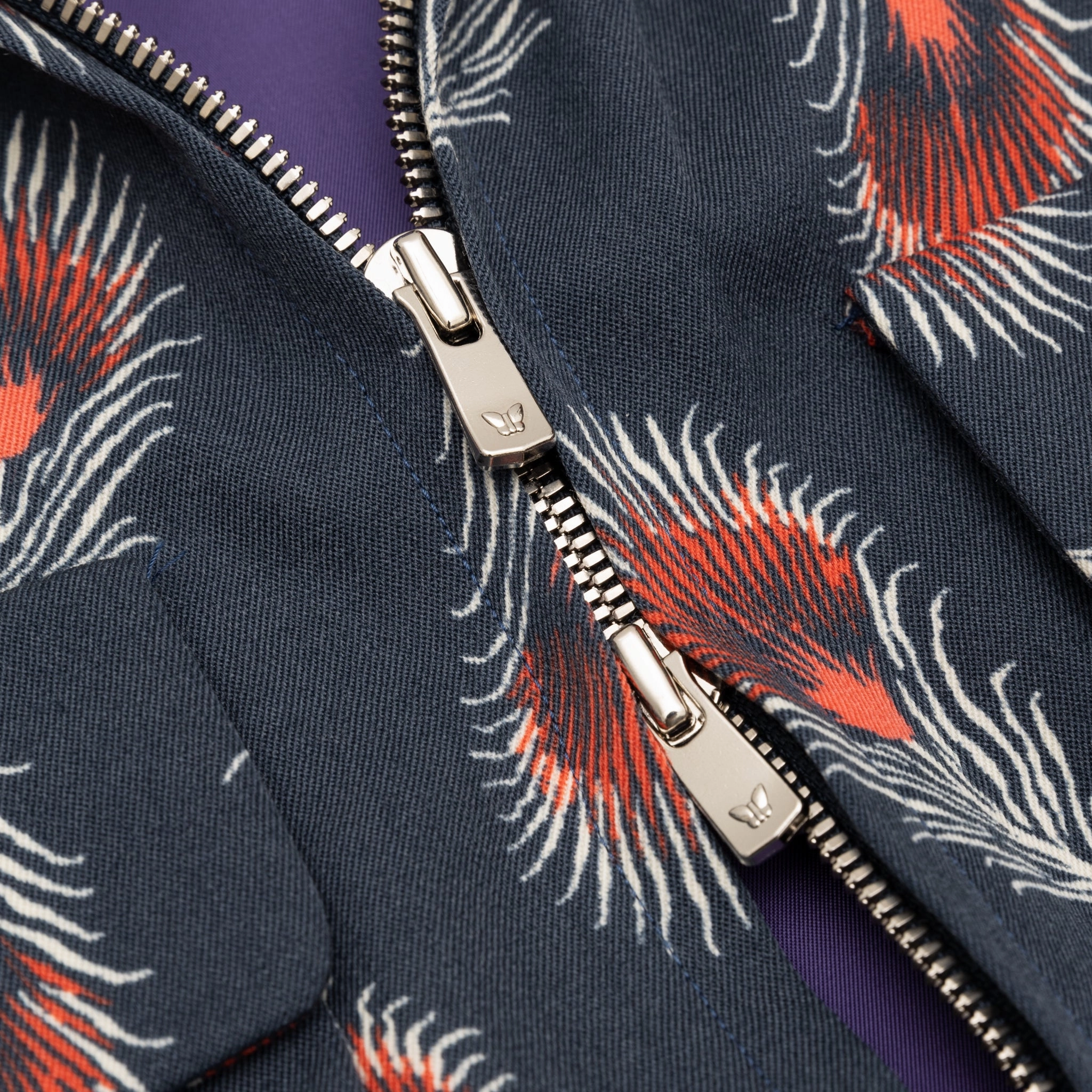 WOOL GABARDINE PRINTED SPORT JACKET