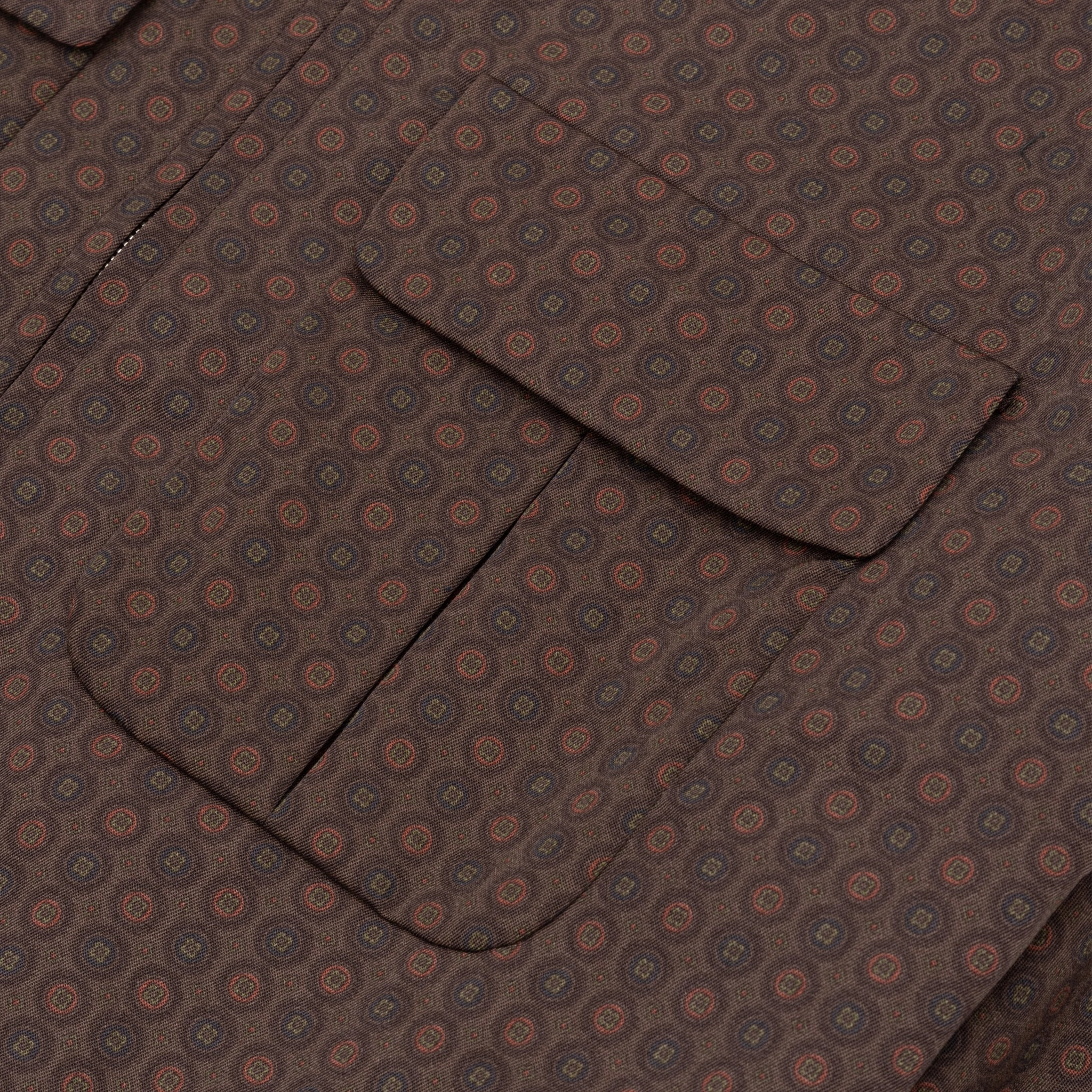 WOOL GABARDINE PRINTED SPORT JACKET