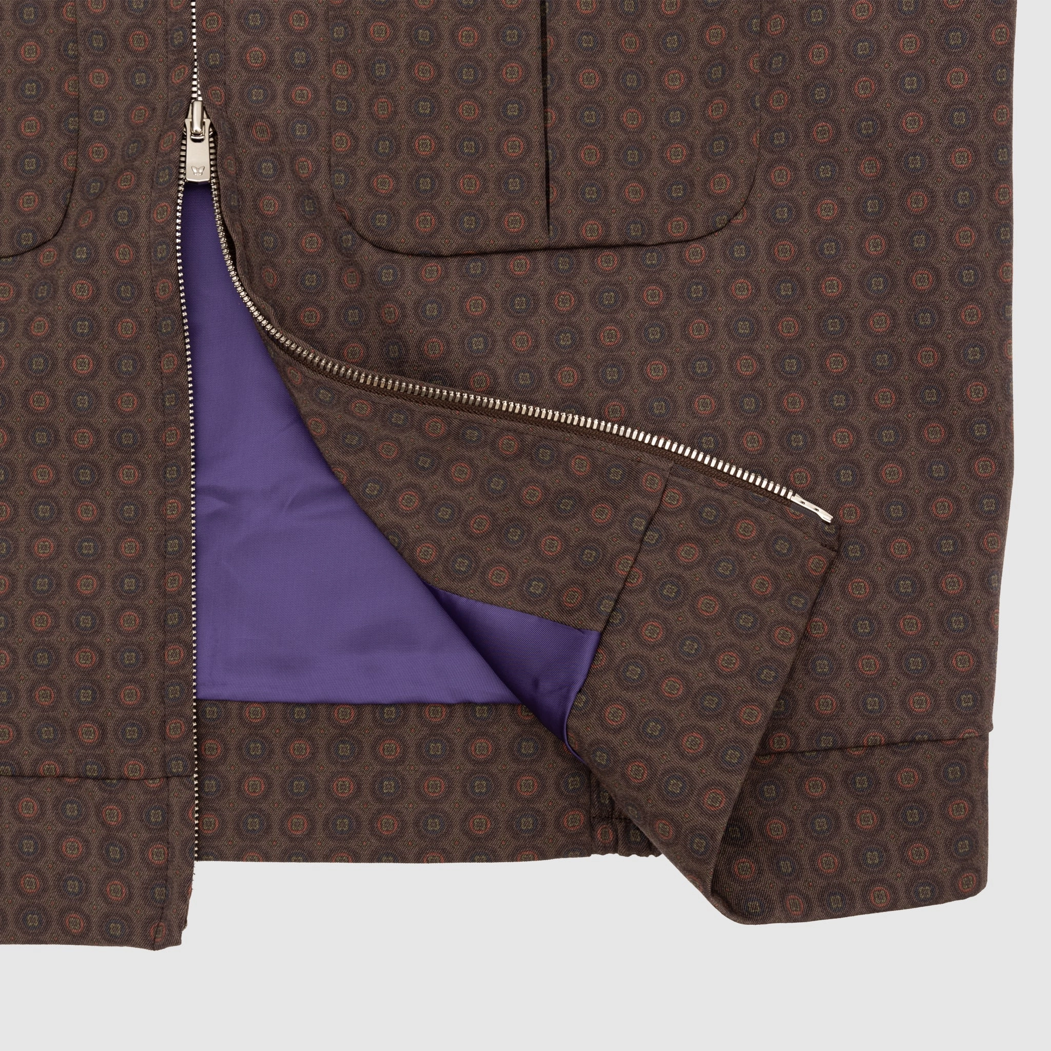 WOOL GABARDINE PRINTED SPORT JACKET