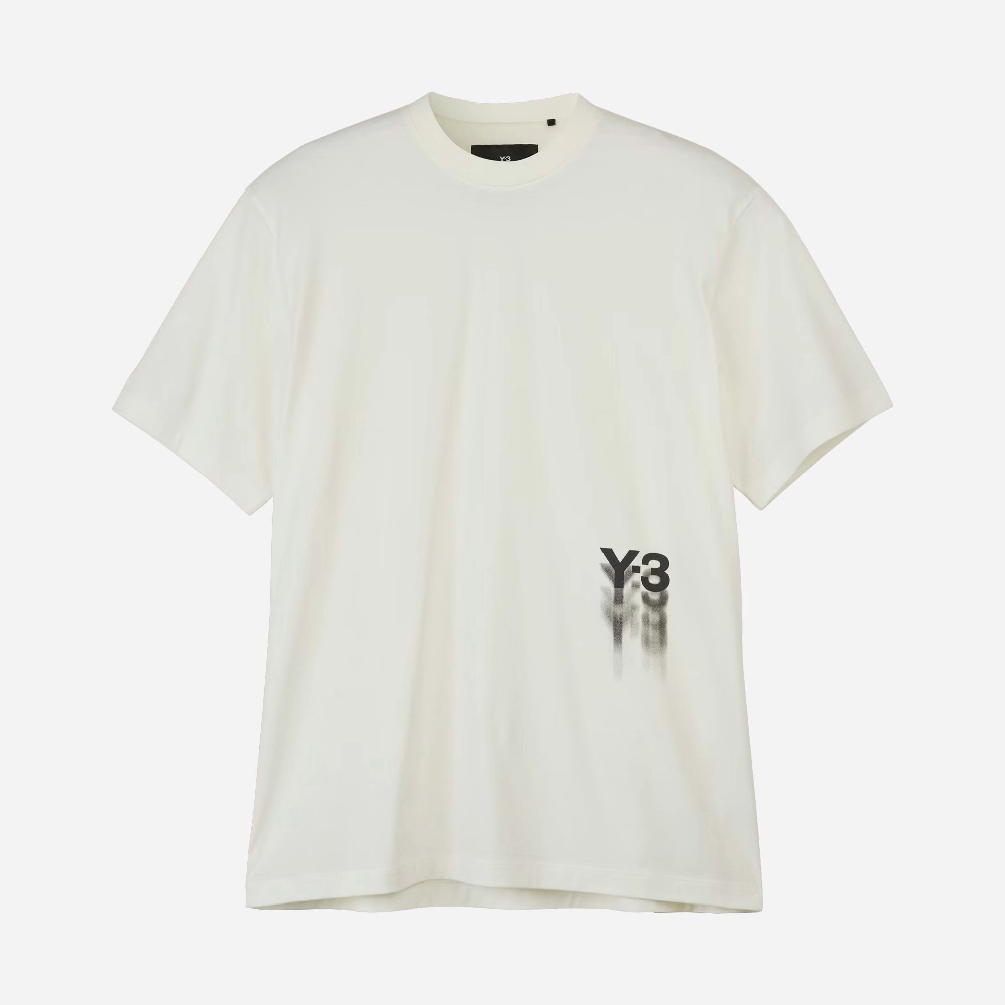 Y-3 | GRAPHIC SHORT SLEEVE TEE  { OWHITE
