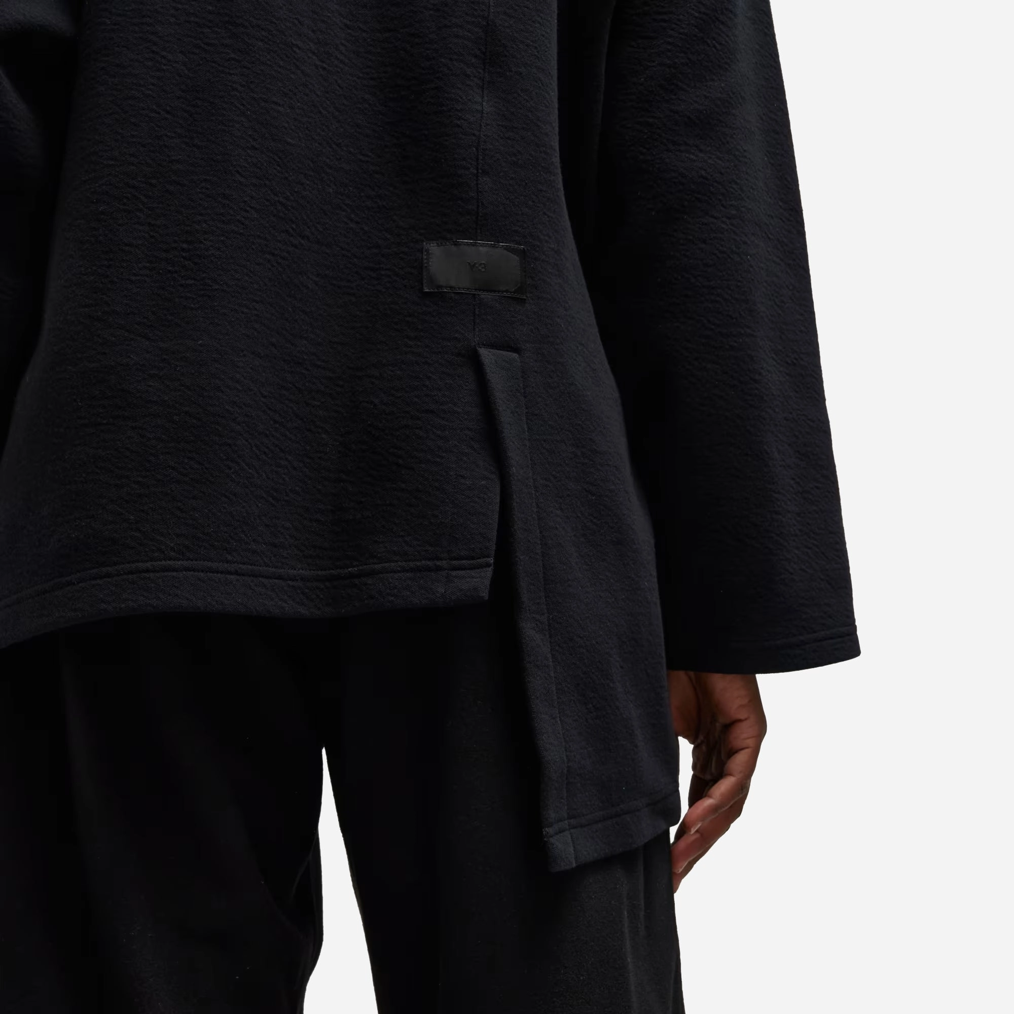 Y-3 | NATURAL SPACER LOOSE LONG SLEEVE TEE  { BLACK