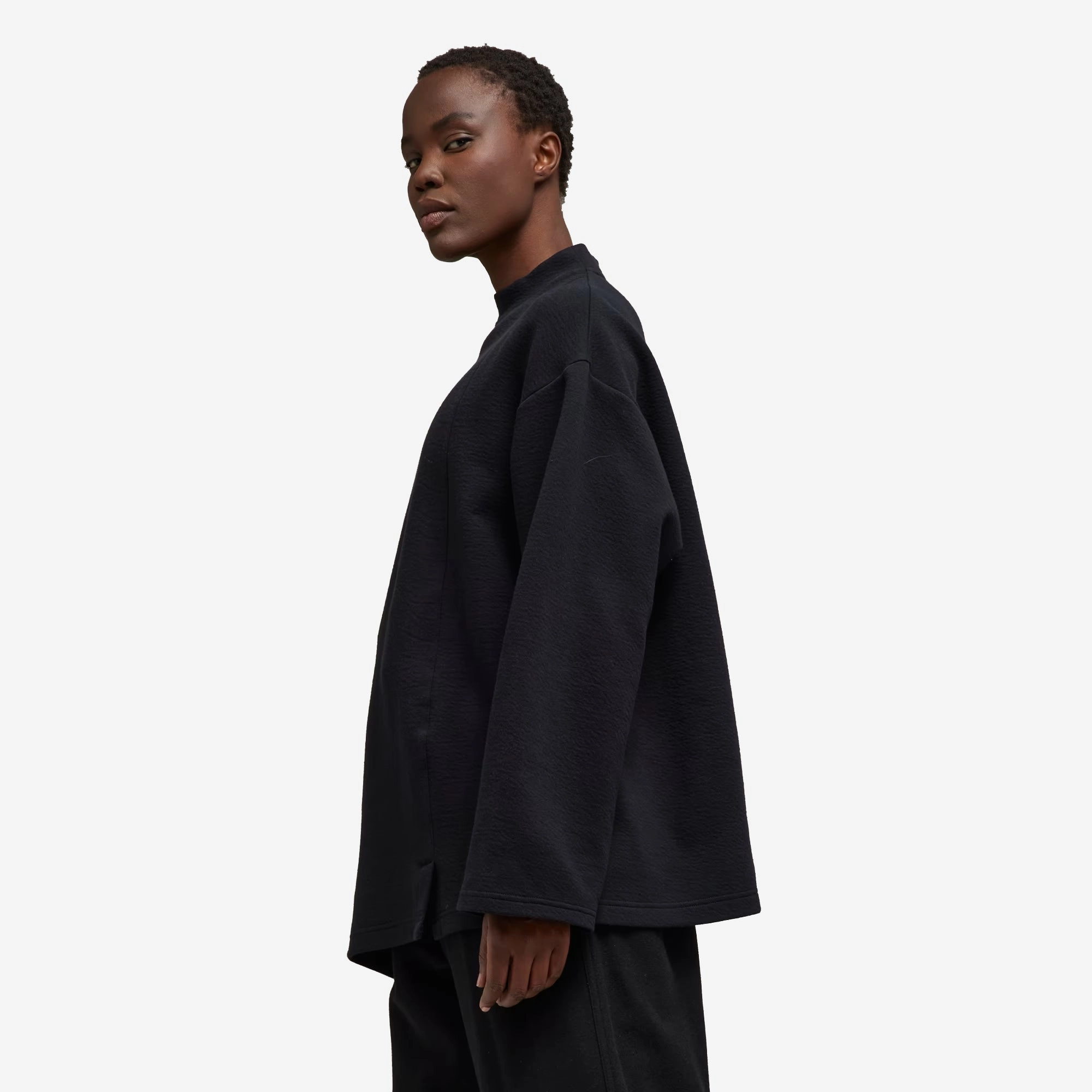Y-3 | NATURAL SPACER LOOSE LONG SLEEVE TEE  { BLACK